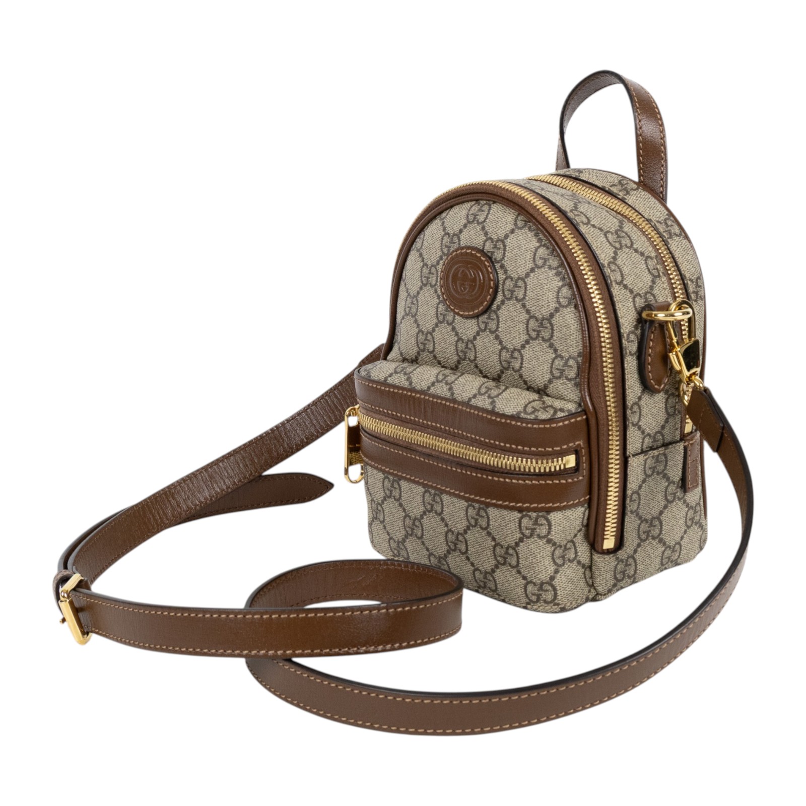 古馳 GUCCI 後背包 725654 92TCG 咖GG 2WAY包 背帶