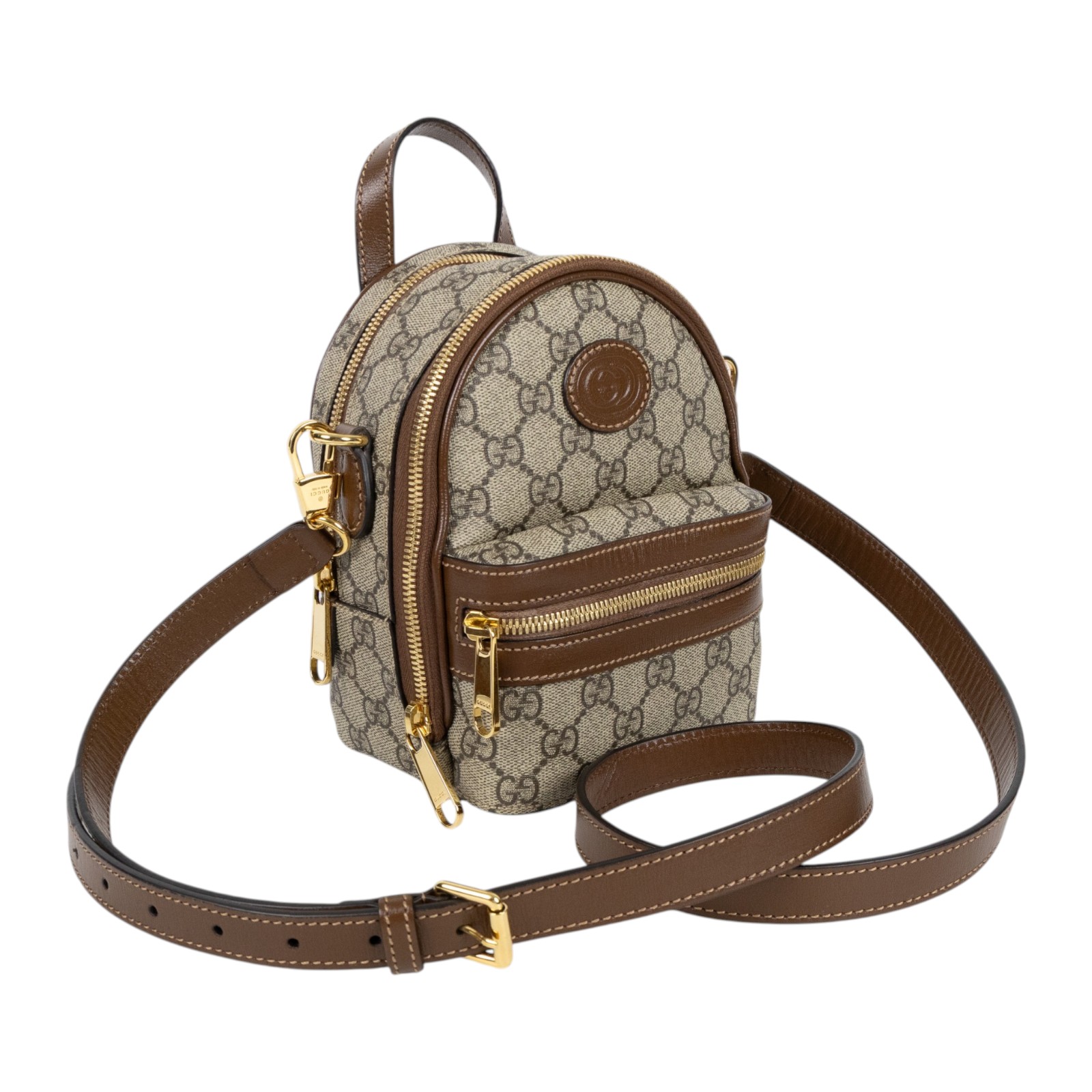 古馳 GUCCI 後背包 725654 92TCG 咖GG 2WAY包 背帶