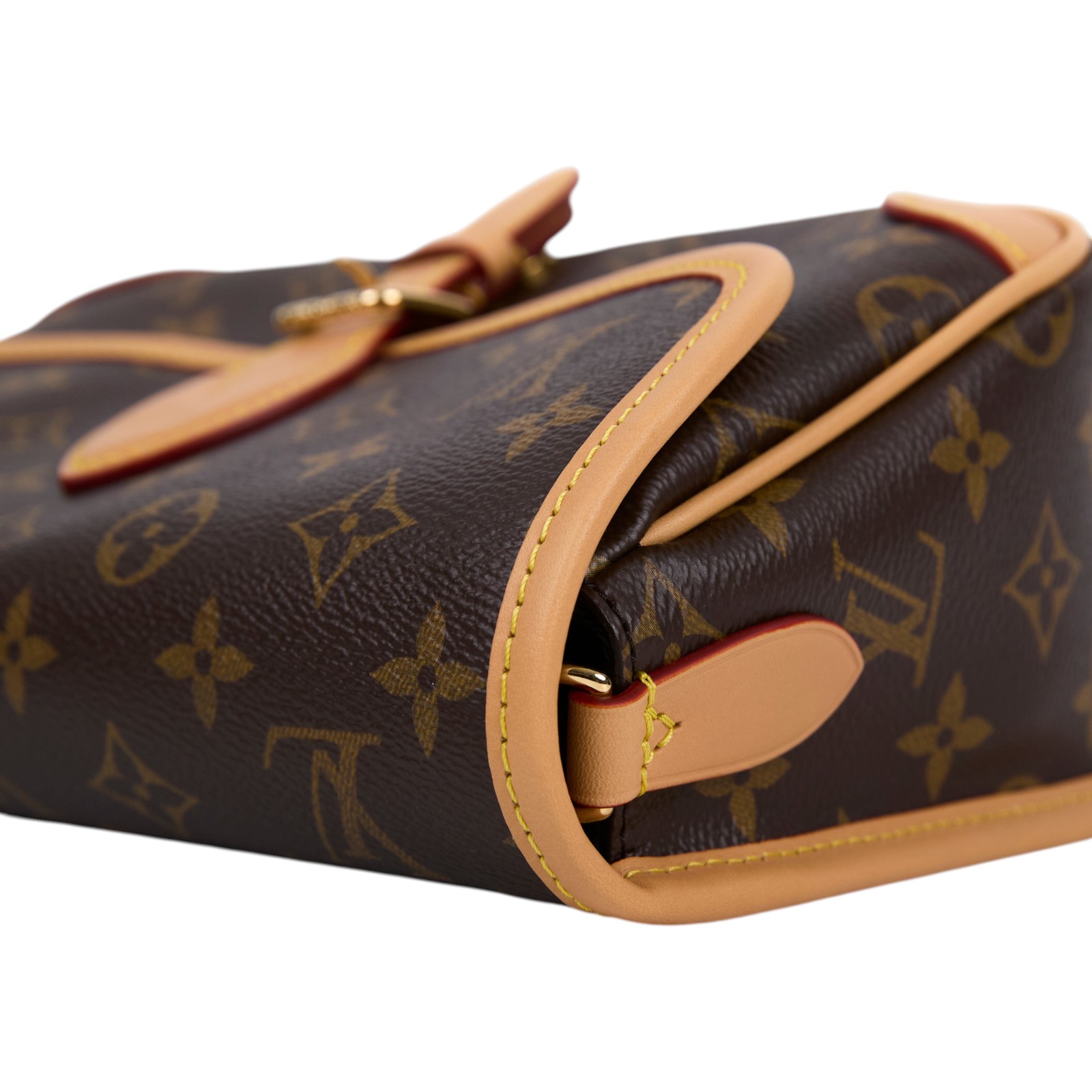 路易威登 LOUIS VUITTON Diane 腋下包法棍 單肩背包 經典帆布 M45985 晶片款 原花DIANE 原廠盒子/防塵袋/背帶2