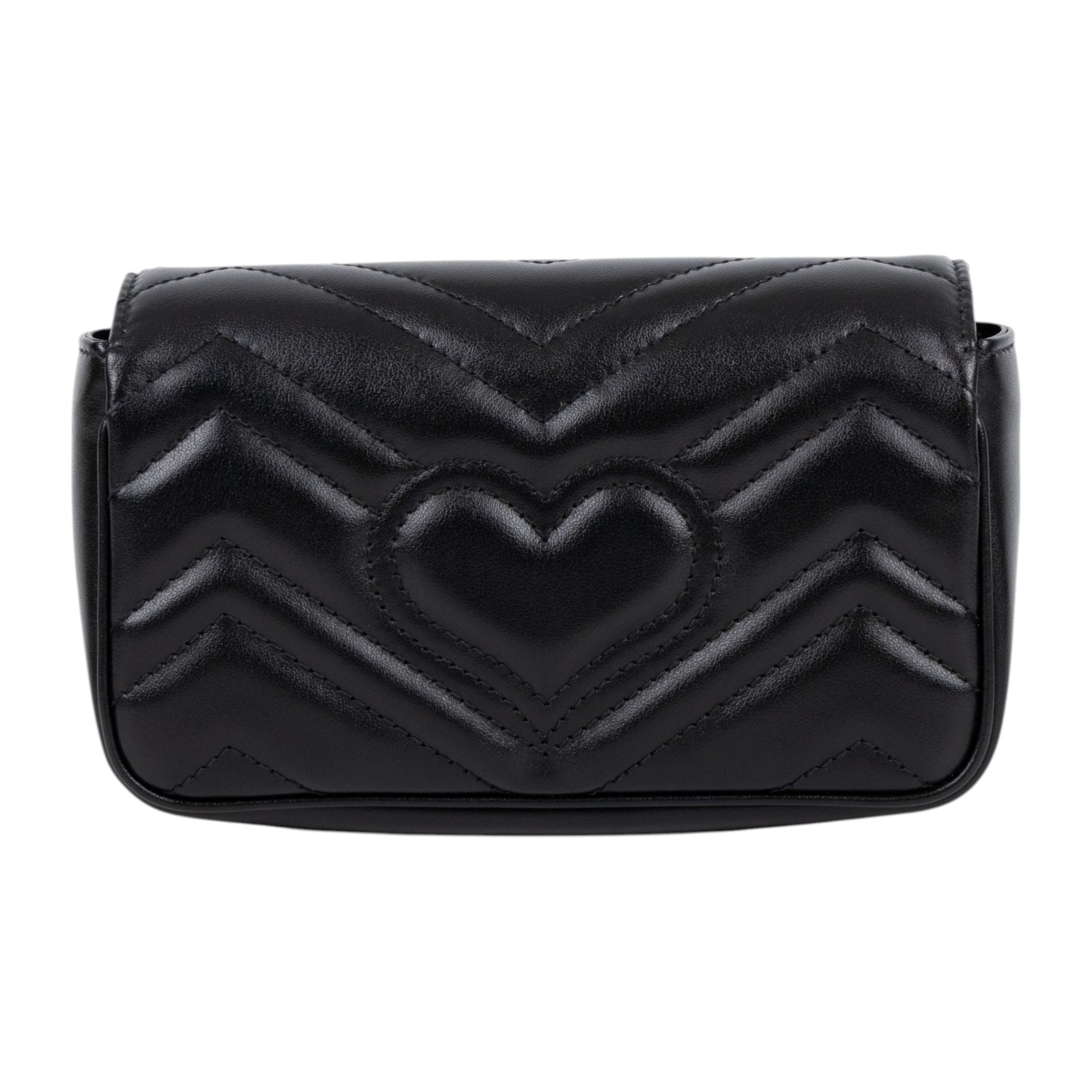 古馳 GUCCI GG Mormont 絎縫 超迷你袋 476433 DTDCT 黑MARMONT MINI 原廠盒子/防塵袋/購買證明正本