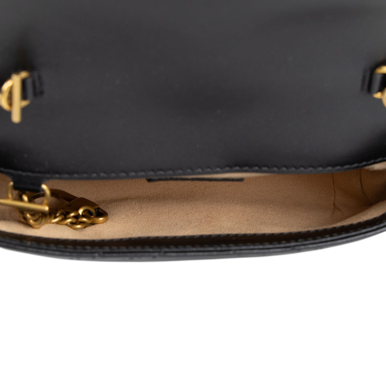 古馳 GUCCI GG Mormont 絎縫 超迷你袋 476433 DTDCT 黑MARMONT MINI 原廠盒子/防塵袋/購買證明正本