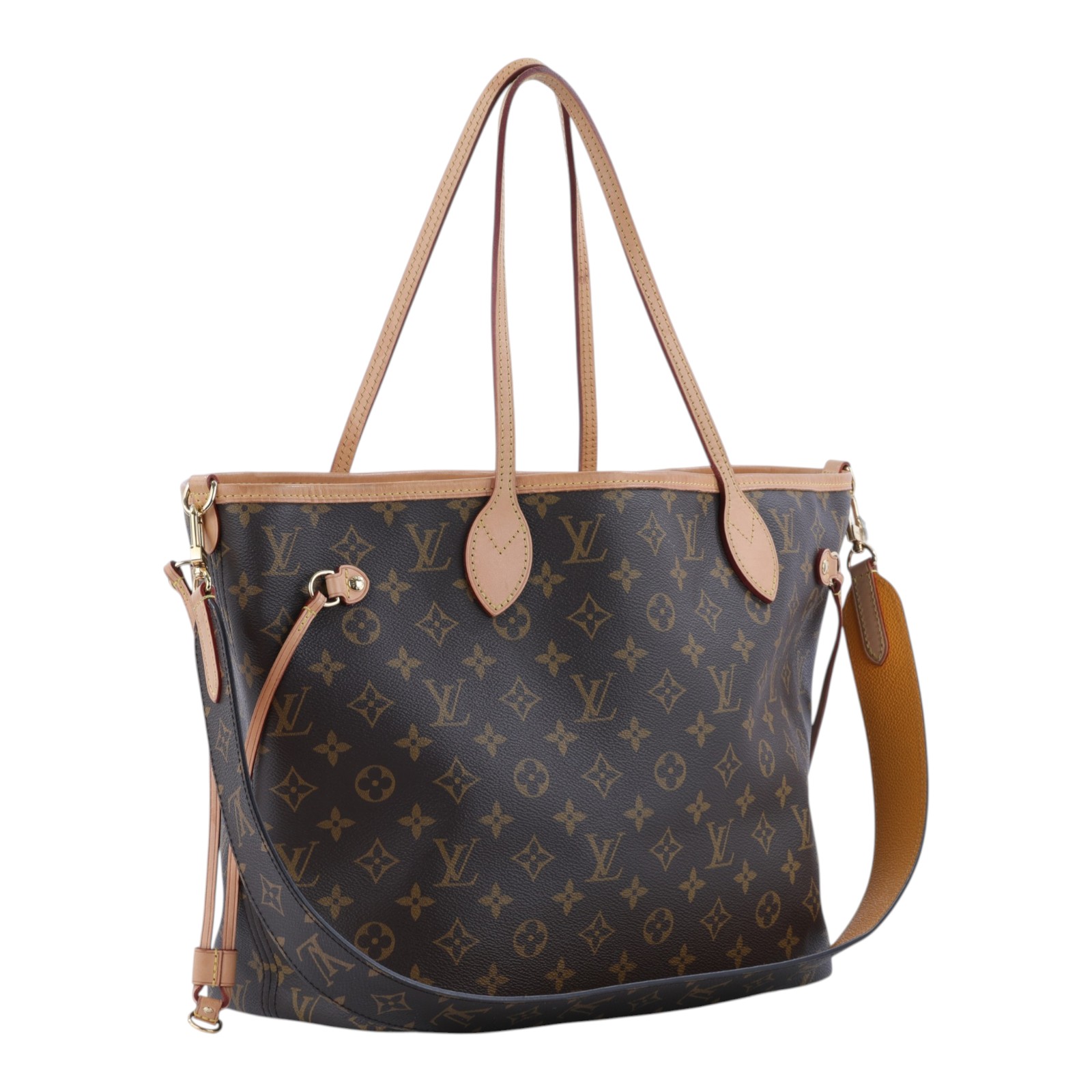 路易威登 LOUIS VUITTON Neverfull Bandoulière Inside Out MM  M11947 晶片款  背帶