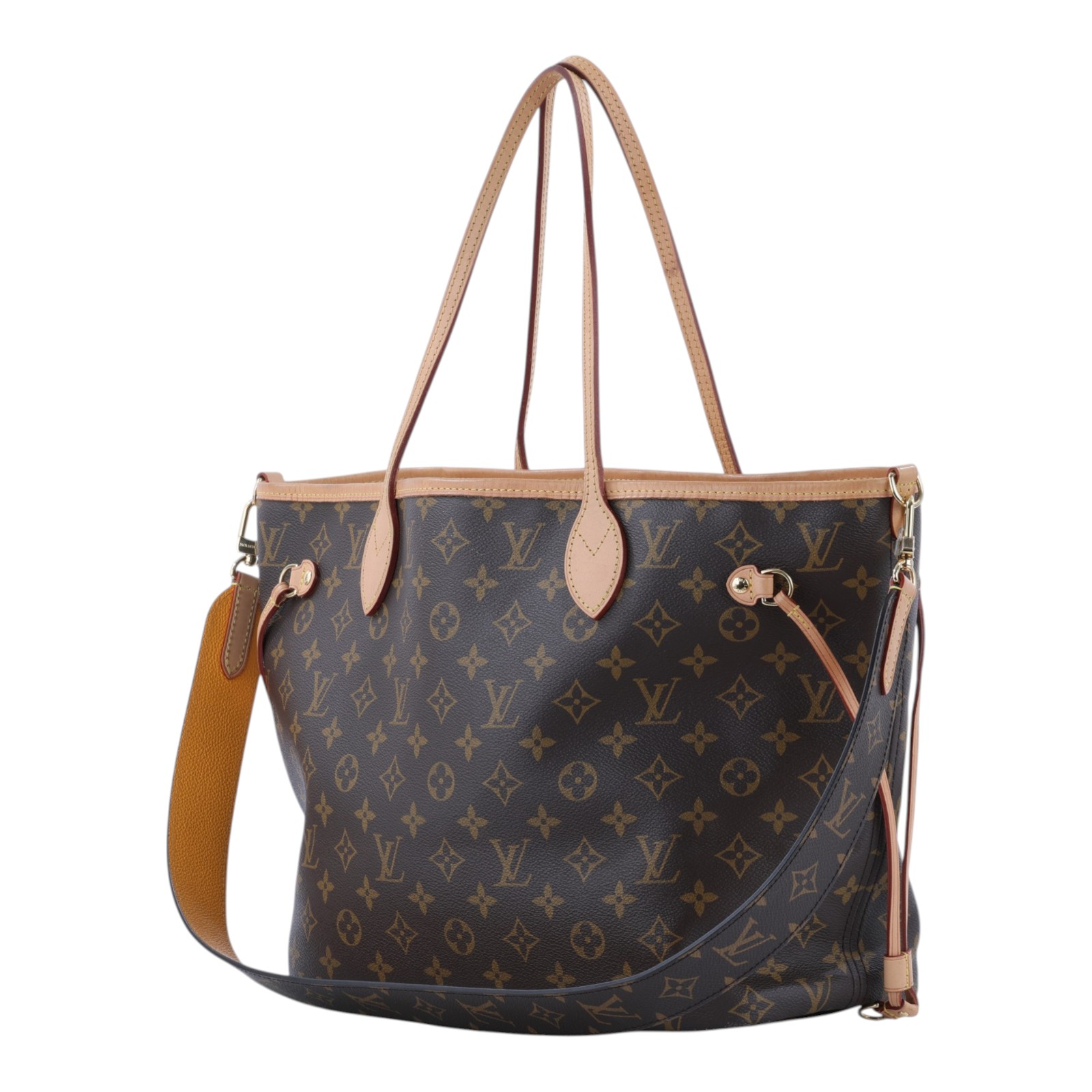 路易威登 LOUIS VUITTON Neverfull Bandoulière Inside Out MM  M11947 晶片款  背帶