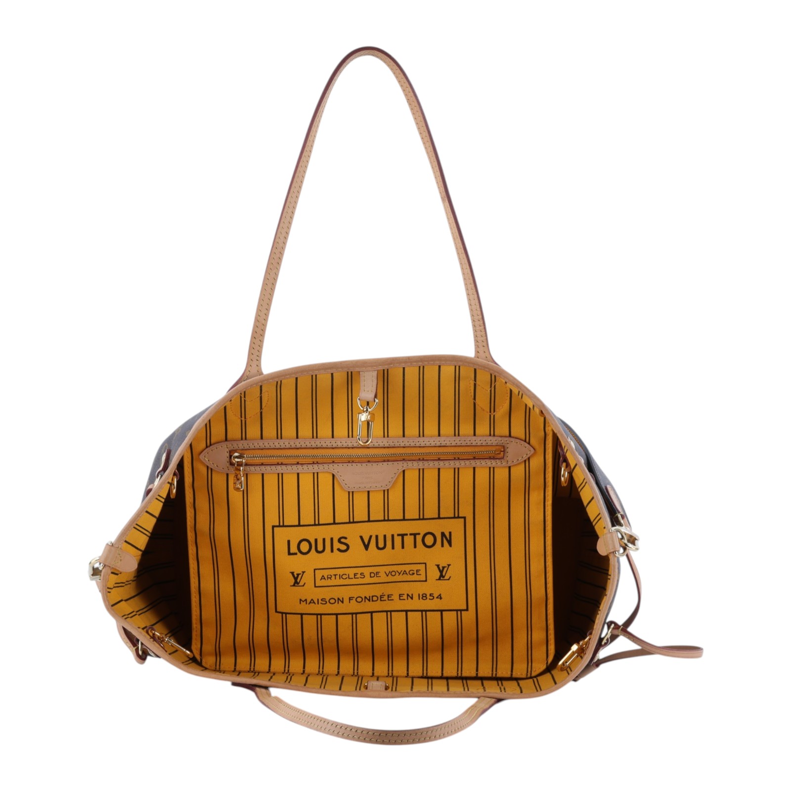 路易威登 LOUIS VUITTON Neverfull Bandoulière Inside Out MM  M11947 晶片款  背帶
