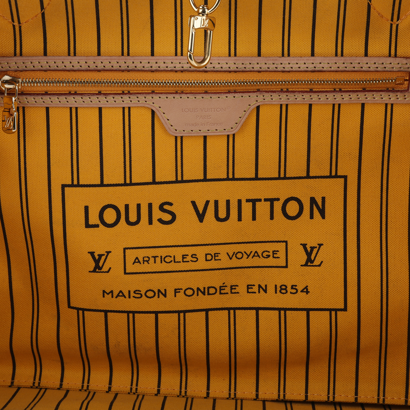路易威登 LOUIS VUITTON Neverfull Bandoulière Inside Out MM  M11947 晶片款  背帶