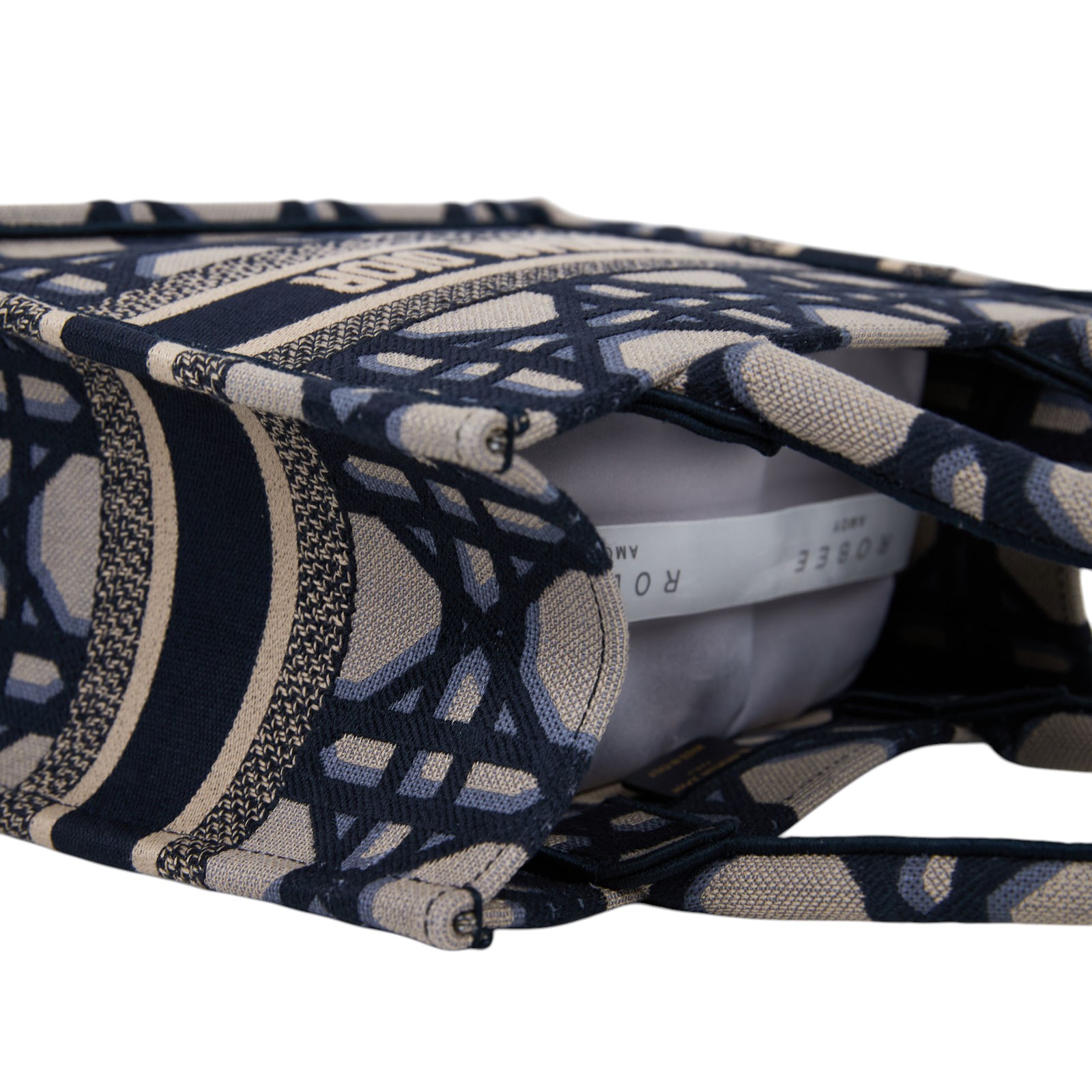 迪奧 CHRISTIAN DIOR Book Tote 小型 托特包 米色 藍色 M1265ZZAU 深藍騰格紋BOOK TOTE 小號 無附屬品