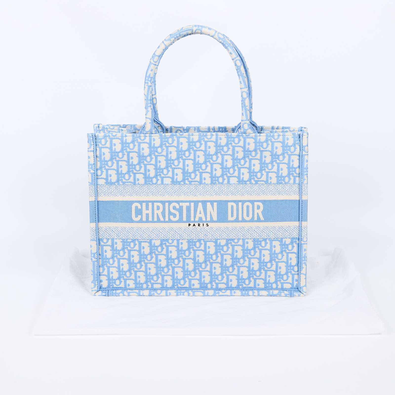 迪奧 CHRISTIAN DIOR Book Tote 中型 托特包 Dior Oblique M1296ZRIW  無附屬品