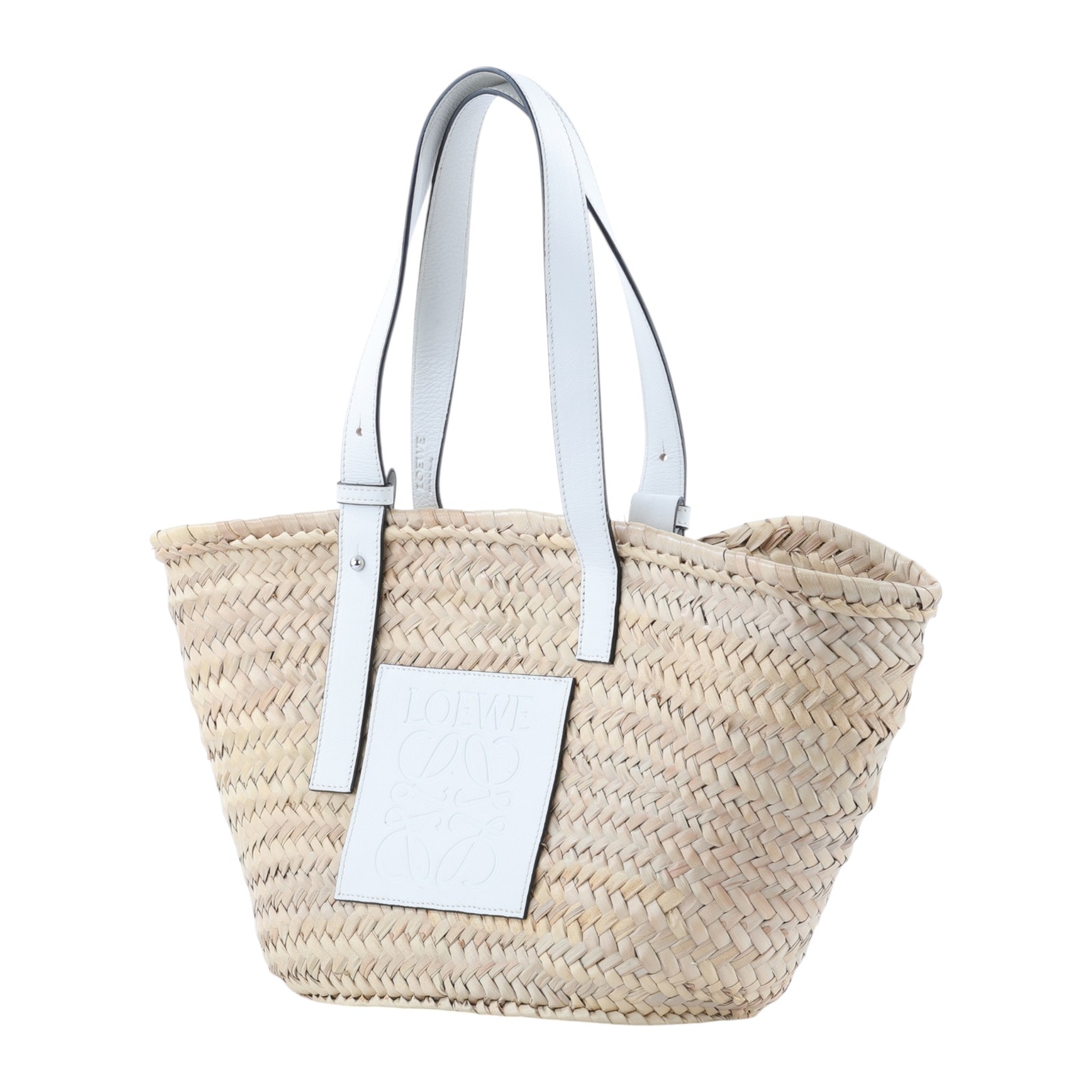 羅意威 LOEWE 中型 手工編織包 A223S92X04 白草編包MEDIUM 防塵袋