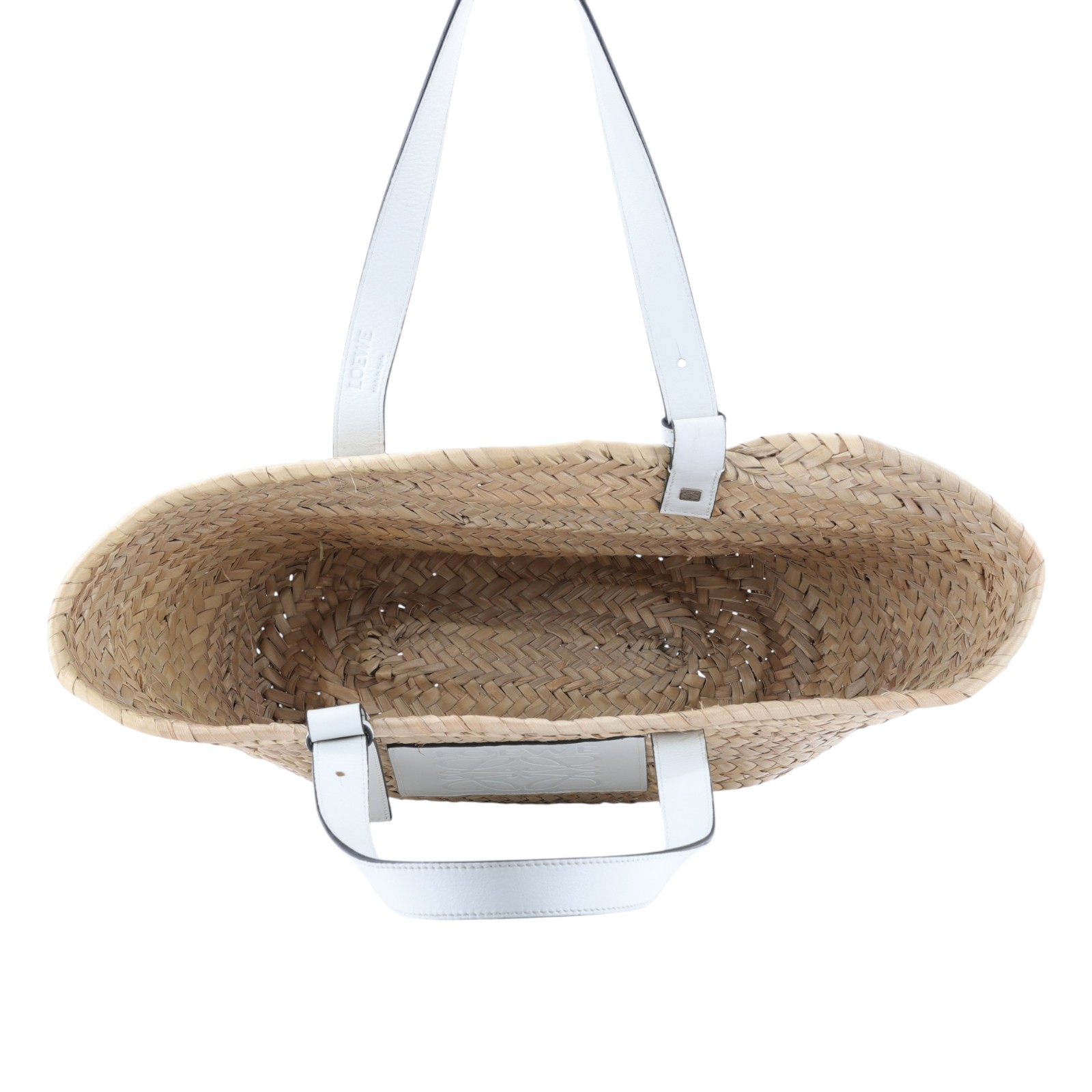 羅意威 LOEWE 中型 手工編織包 A223S92X04 白草編包MEDIUM 防塵袋