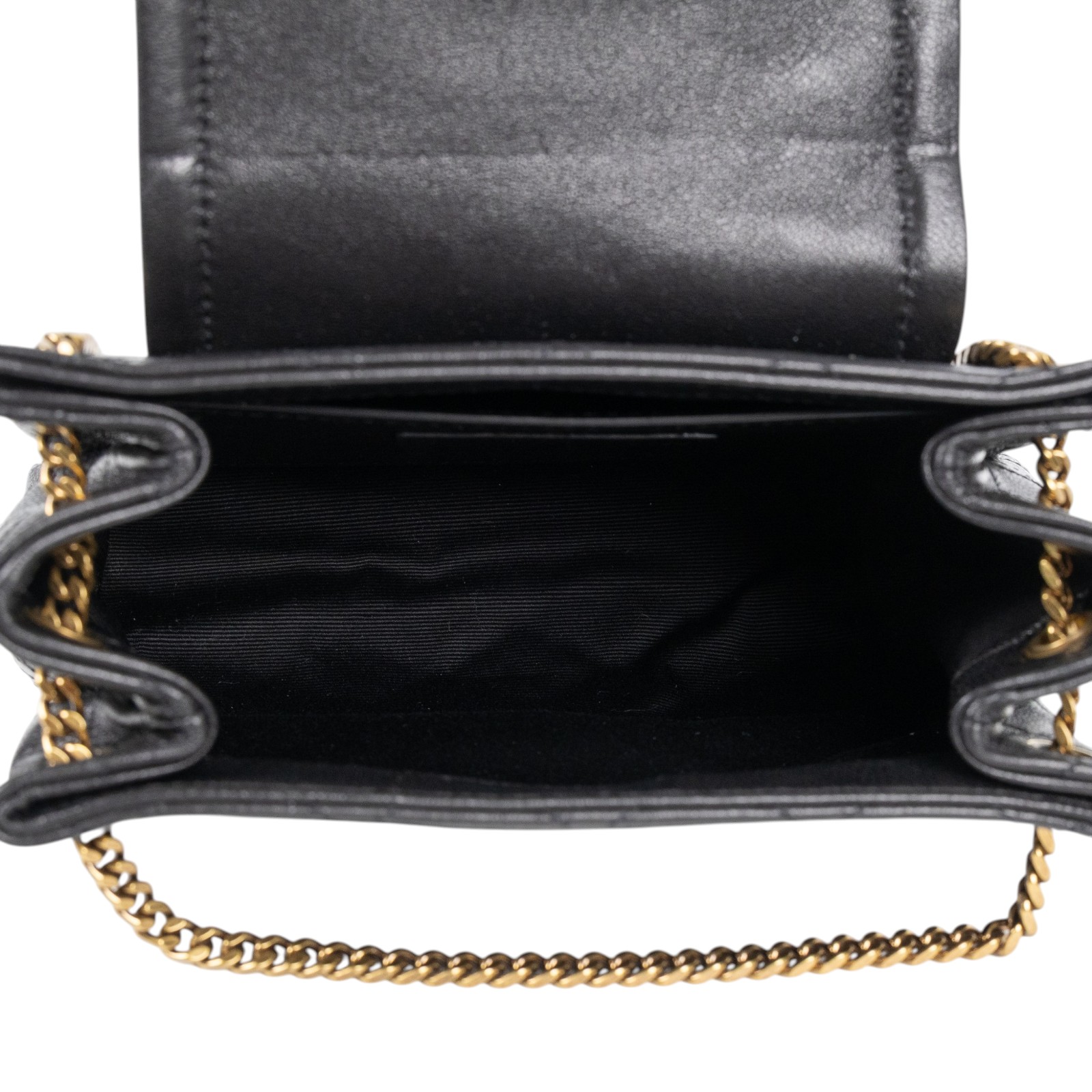 聖羅蘭 YSL SAINT LAURENT Nolia 小羊皮 迷你 手袋 肩背包 金色五金 6727381EL07  原廠盒子/防塵袋/小白卡