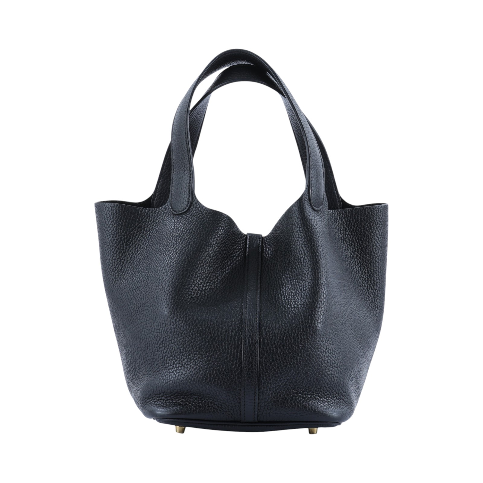 愛馬仕 Hermes Picotin Lock 22 菜籃子包 金色五金 黑色 H060991CC89 /C AM 003 UH  鎖組