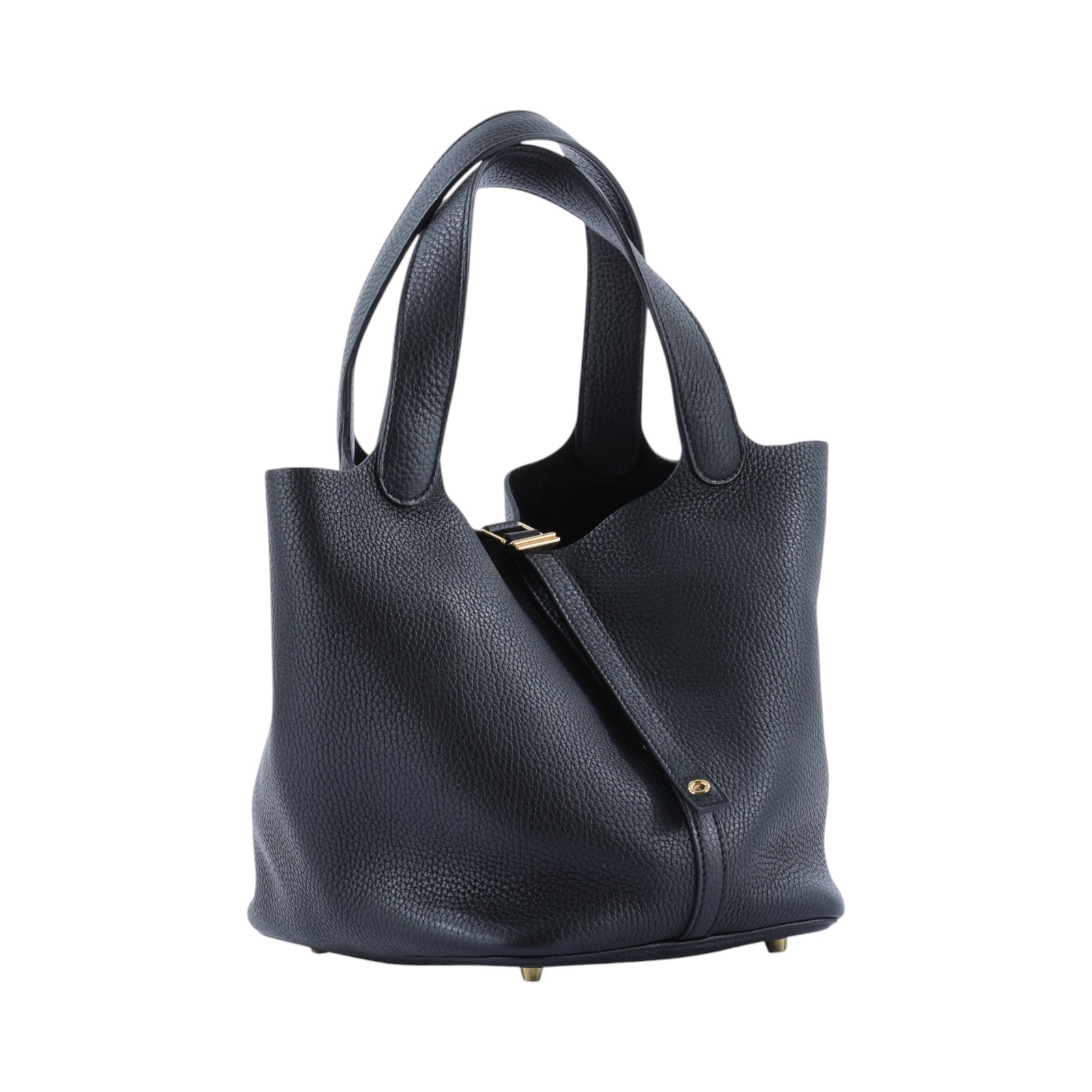 愛馬仕 Hermes Picotin Lock 22 菜籃子包 金色五金 黑色 H060991CC89 /C AM 003 UH  鎖組