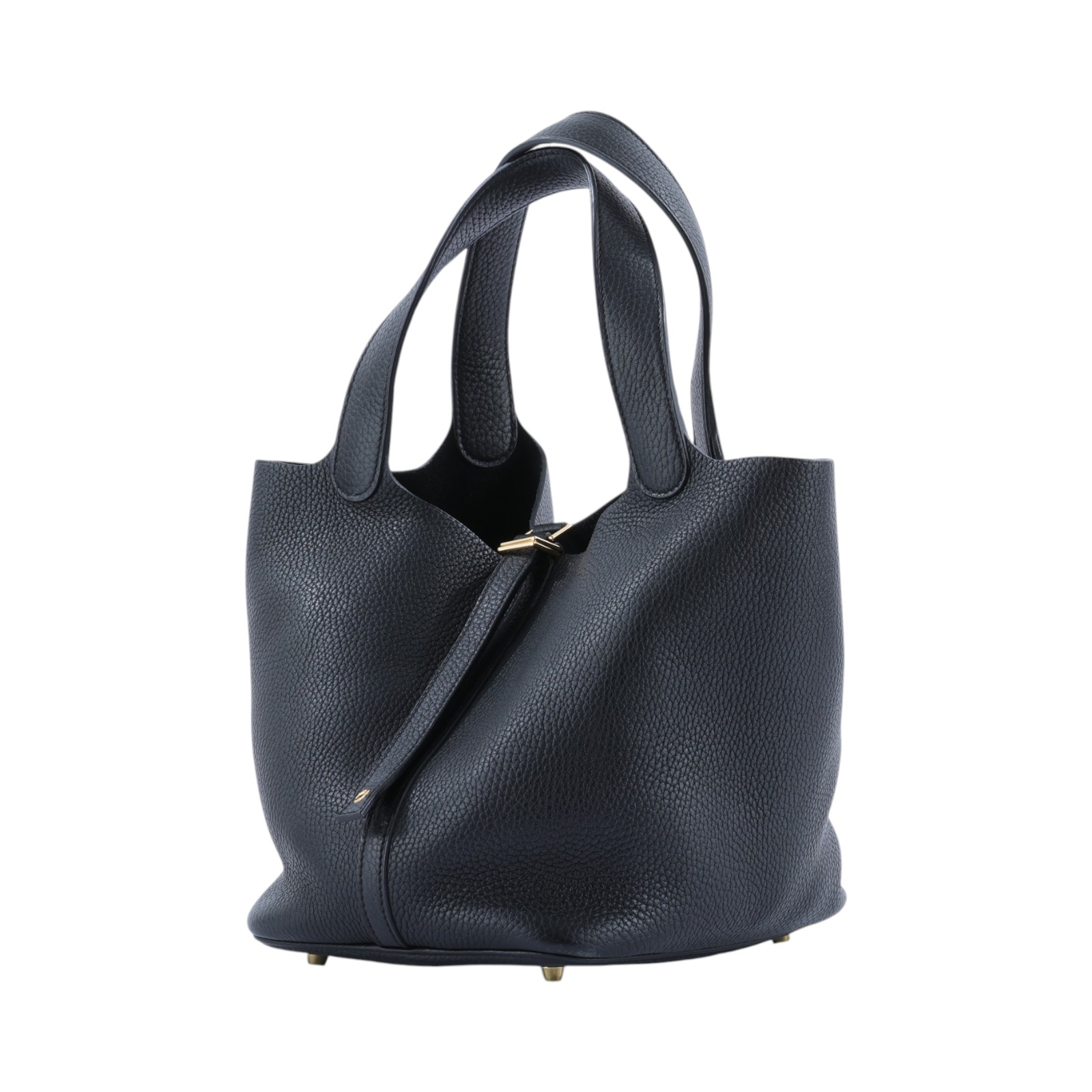 愛馬仕 Hermes Picotin Lock 22 菜籃子包 金色五金 黑色 H060991CC89 /C AM 003 UH  鎖組