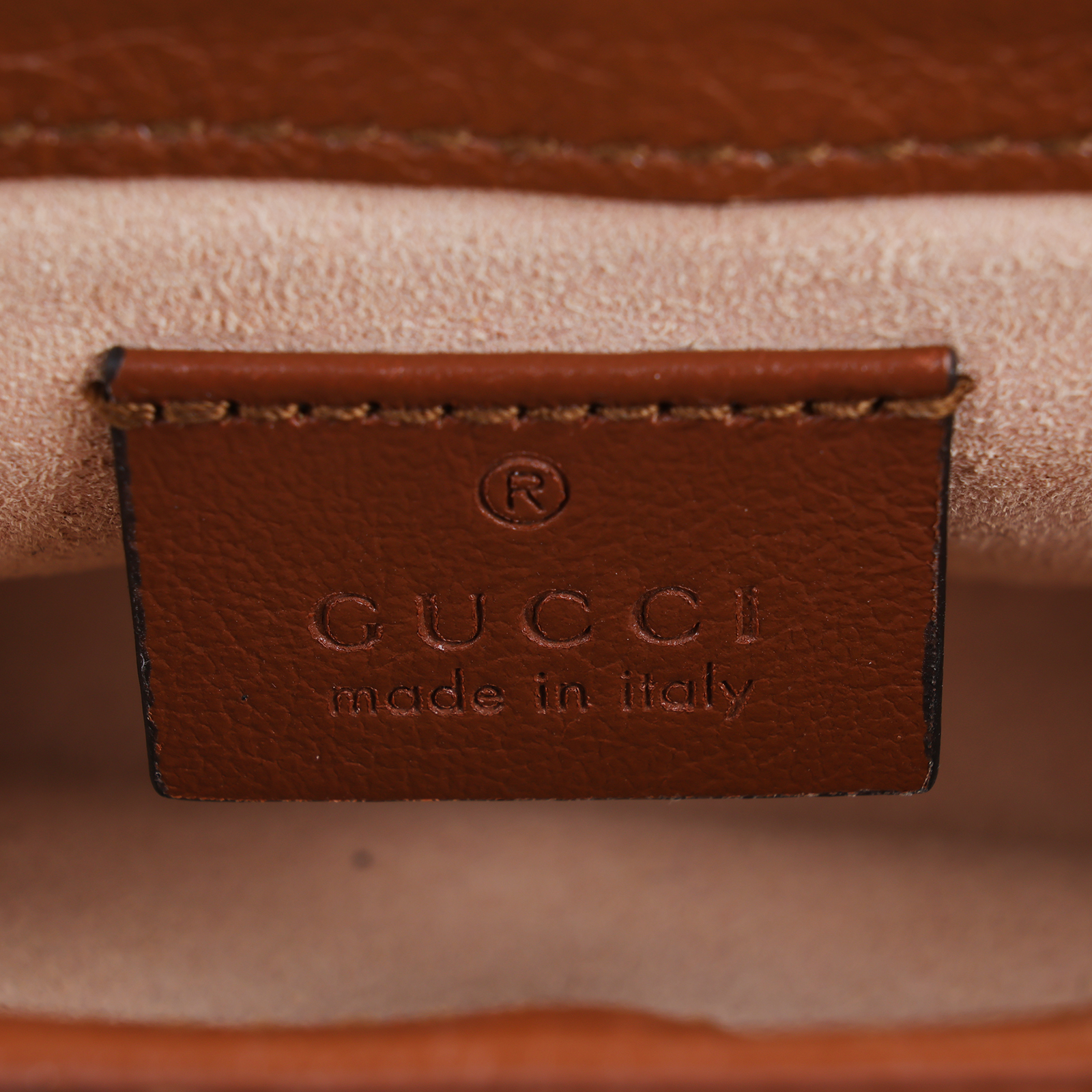 古馳 GUCCI GG Mormont 絎縫 超迷你袋 476433 DTDCT 焦糖MARMONT MINI 無附屬品