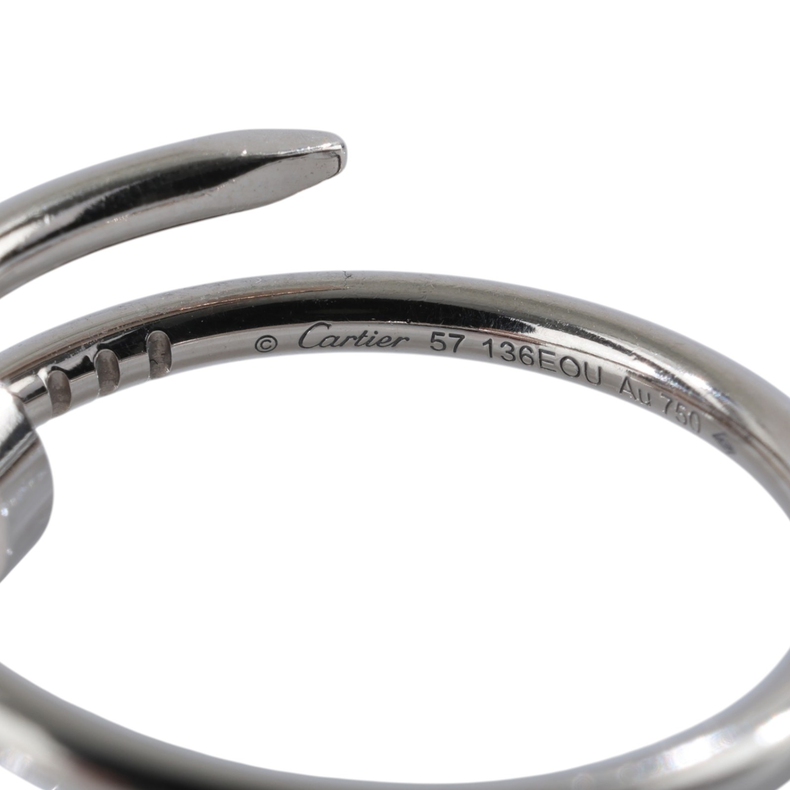 卡地亞 CARTIER Juste un Clou 戒指 小型款 B4226057 WG釘子戒指#57 原廠盒子/保書/購買證明正本