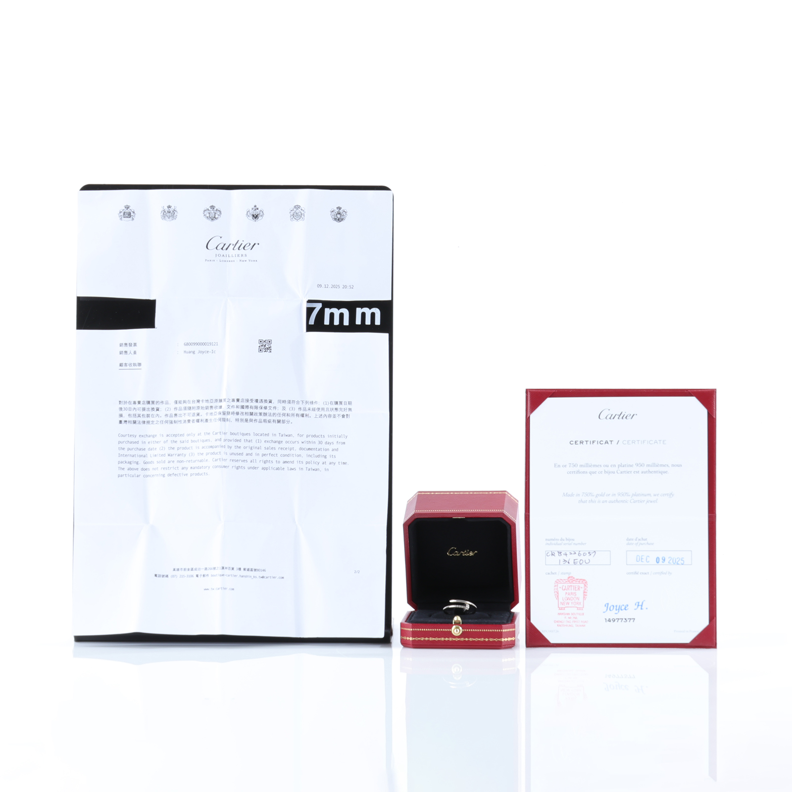 卡地亞 CARTIER Juste un Clou 戒指 小型款 B4226057 WG釘子戒指#57 原廠盒子/保書/購買證明正本