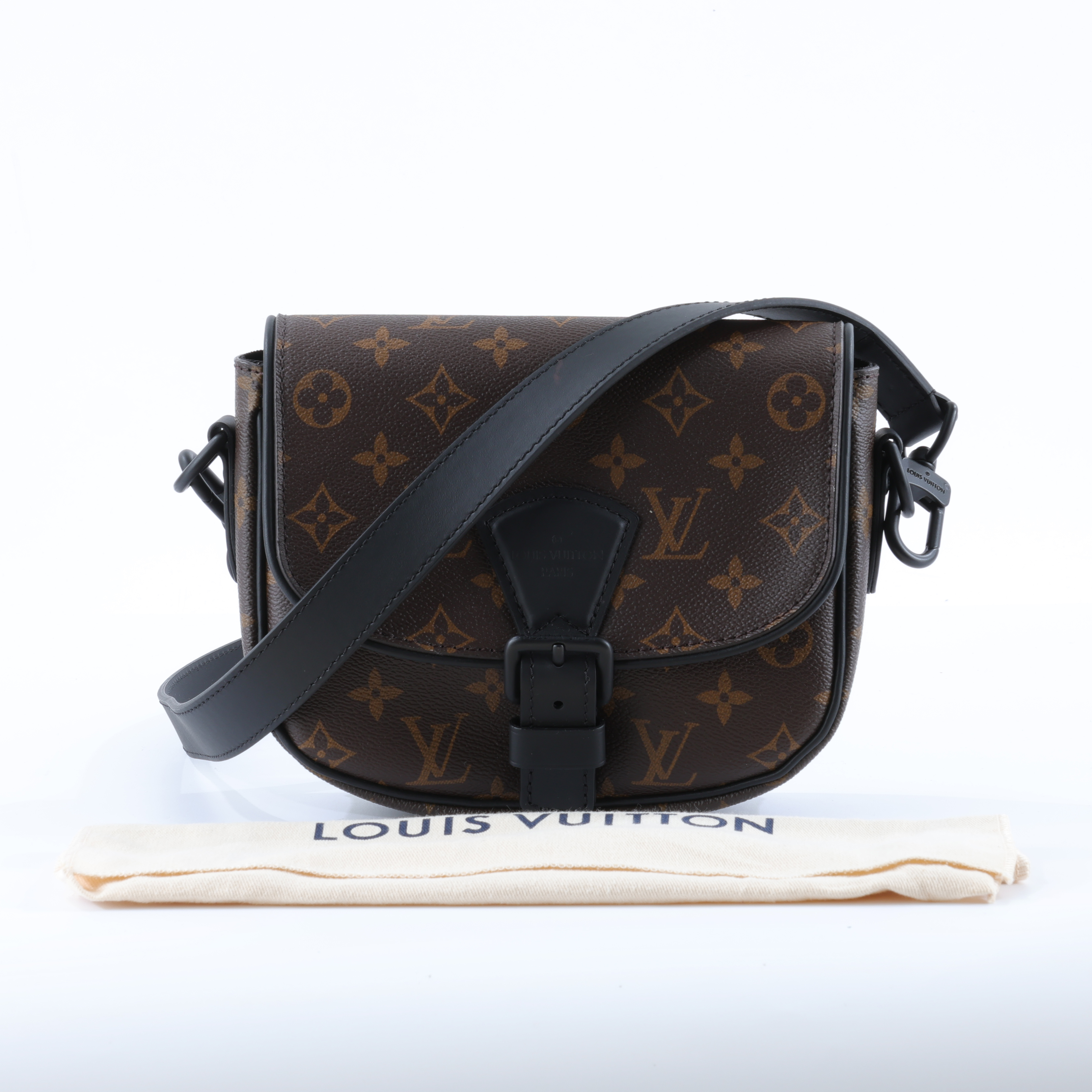 路易威登 LOUIS VUITTON Montsouris PM 郵差包 斜背包 M47060 晶片款 原花MONTSOURIS郵差包 PM 防塵袋