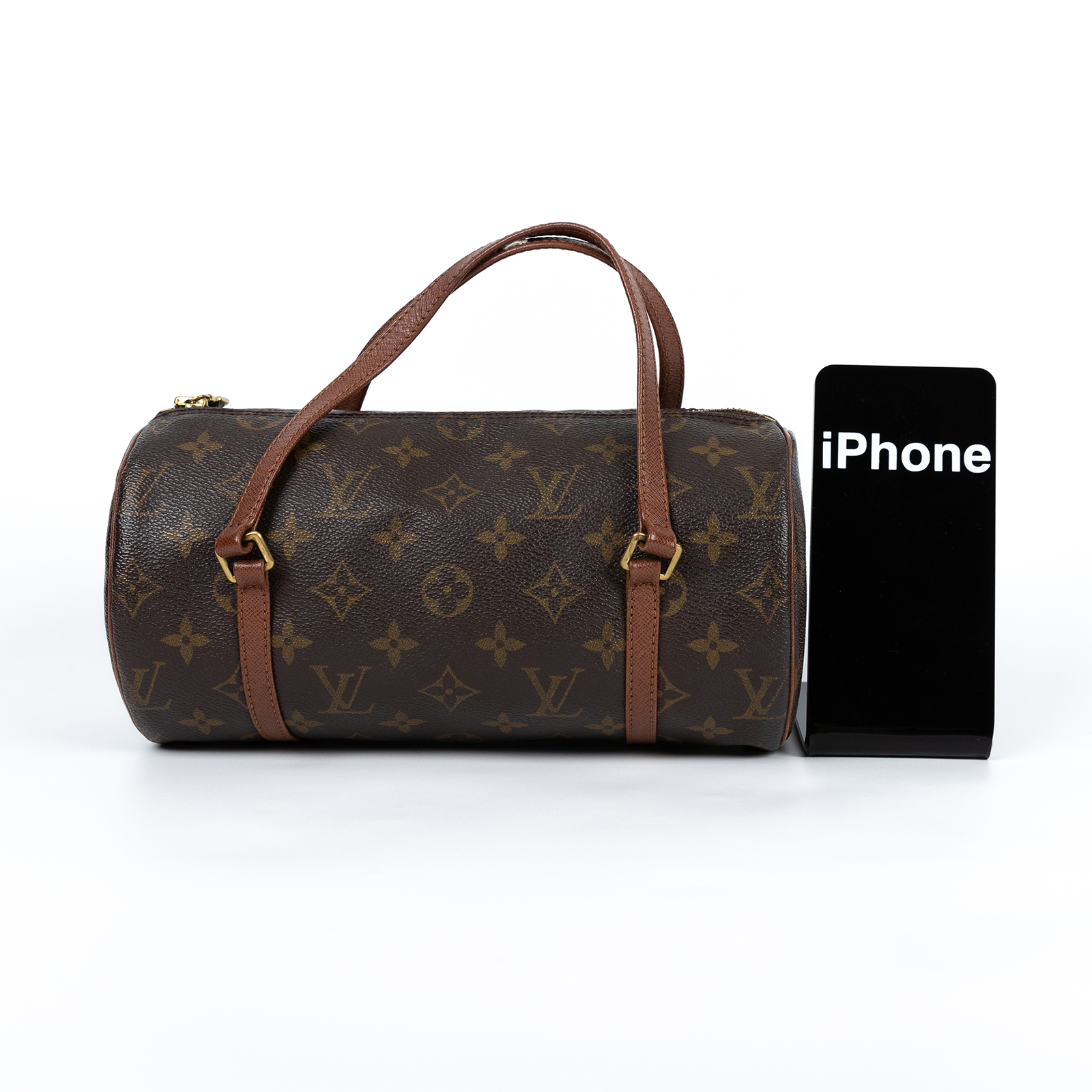 路易威登 LOUIS VUITTON Papillon 26 老花 圓筒 手提包 M51366 原花PAPILLON26 無附屬品