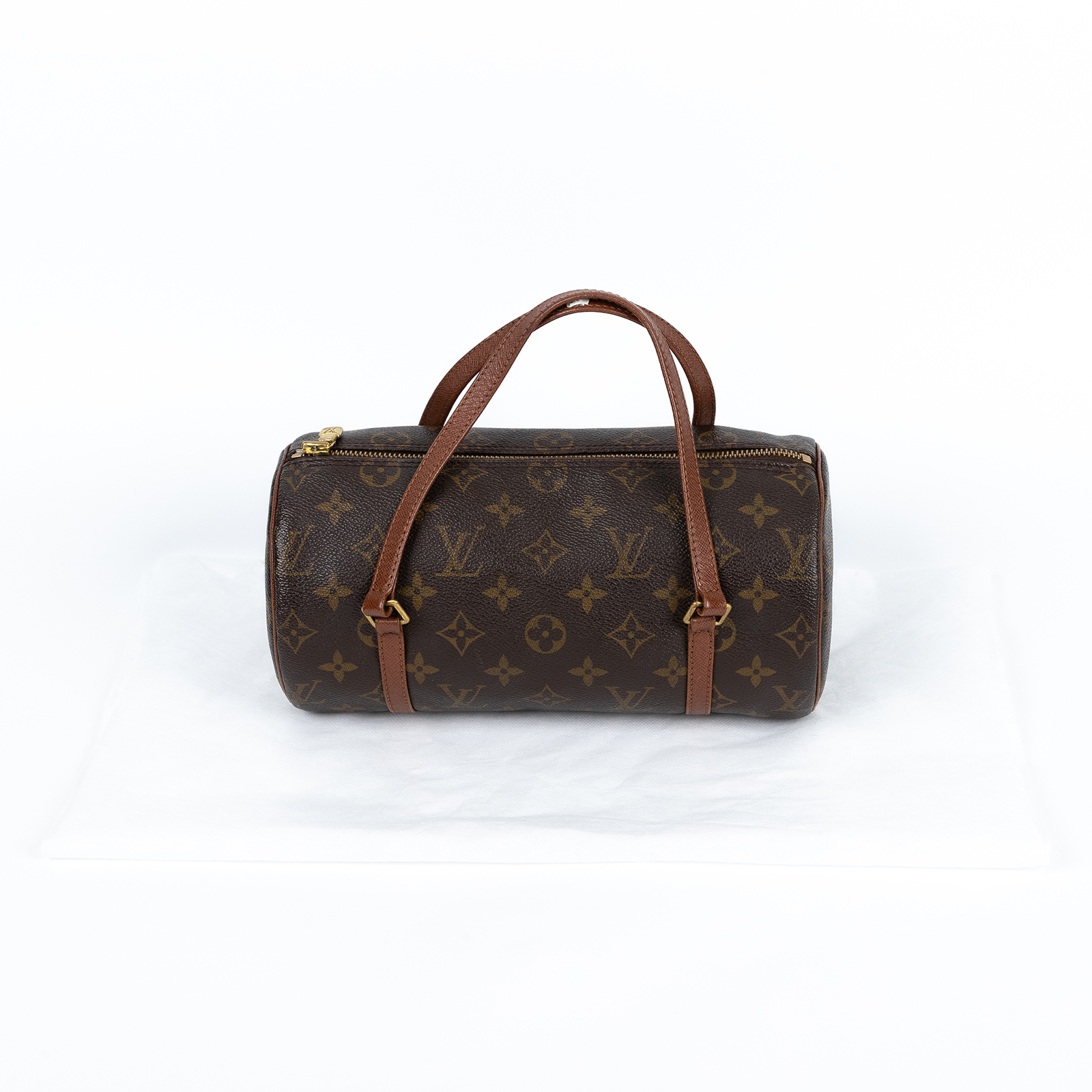 路易威登 LOUIS VUITTON Papillon 26 老花 圓筒 手提包 M51366 原花PAPILLON26 無附屬品
