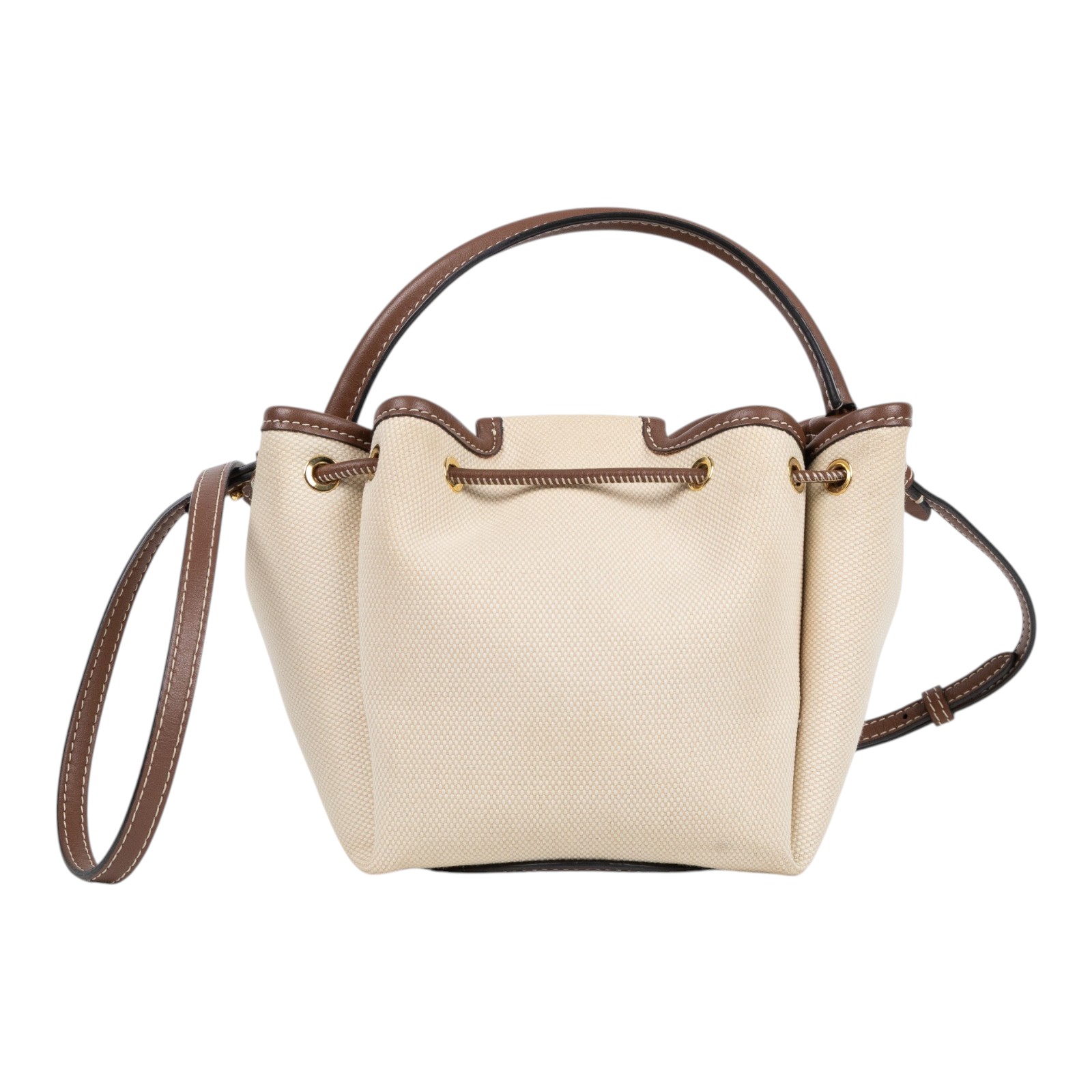博柏利 BURBERRY TB Bag 水桶包 手提包 斜背包 8052459 米帆布水桶包MINI 防塵袋