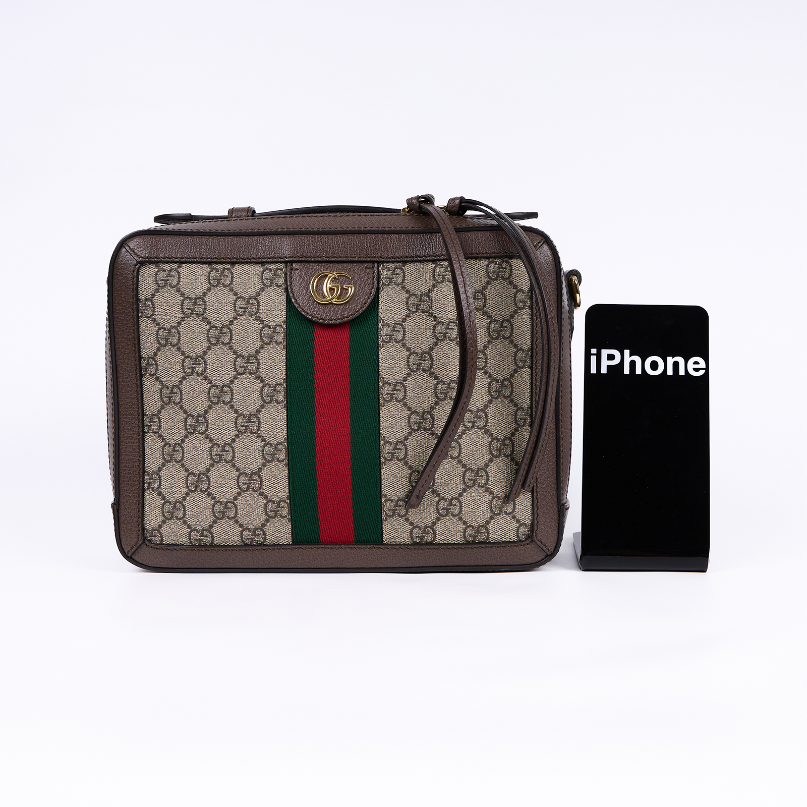 古馳 GUCCI Ophidia GG 小型 肩背包 550622 K05NG 棕OPHIDIA大化妝箱 防塵袋/原廠盒子背帶/購買證明正本