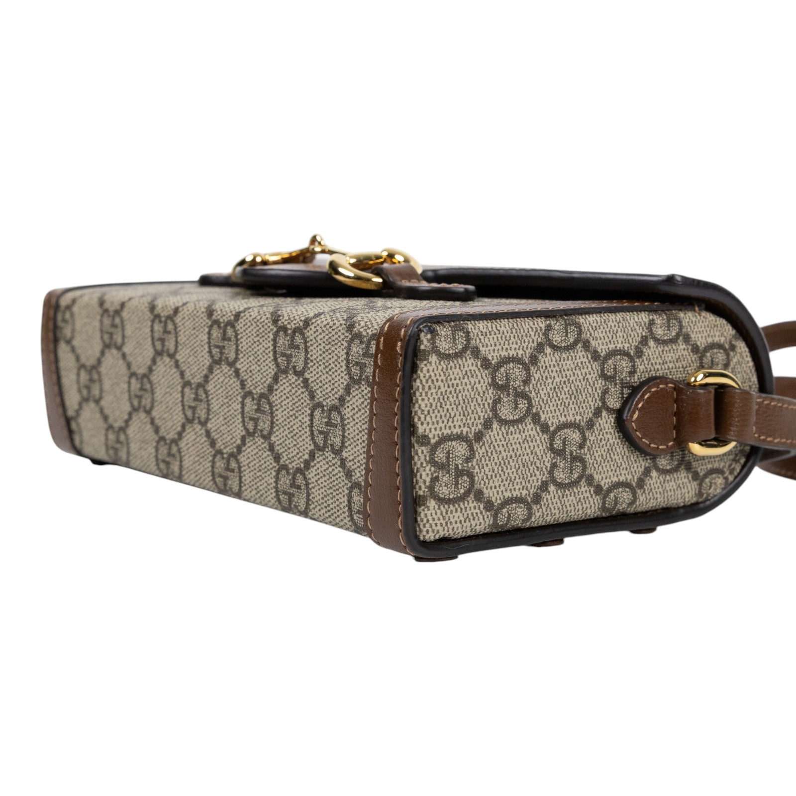 古馳 GUCCI Horsebit 1955 馬銜扣 迷你袋 斜背包 烏木色 699296 92TCG 棕1955 HORSEBIT MINI 原廠盒子/防塵袋