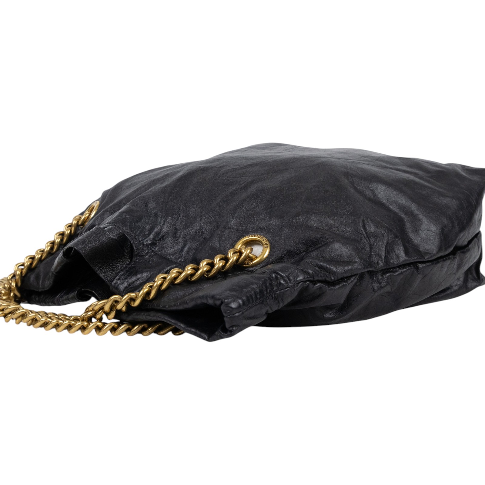 巴黎世家 BALENCIAGA Crush 束口購物包 小型 742942210IT 黑CRUSH小號 無附屬品