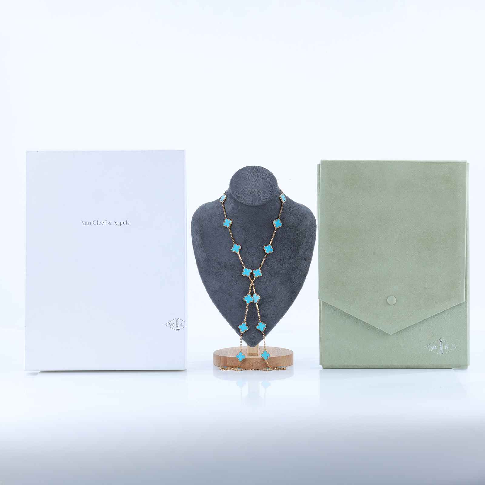 梵克雅寶 Van Cleef & Arpels Vintage Alhambra 20 Motifs 項鍊   原廠盒子/內襯