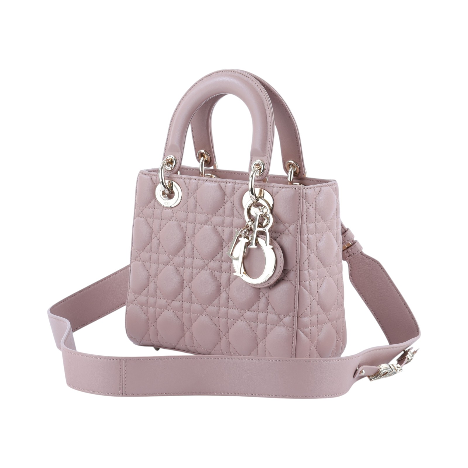 迪奧 CHRISTIAN DIOR Lady Dior My ABCDior 小型 肩背 手提包 羊皮 M0538OCAL  防塵袋/背帶/保證卡