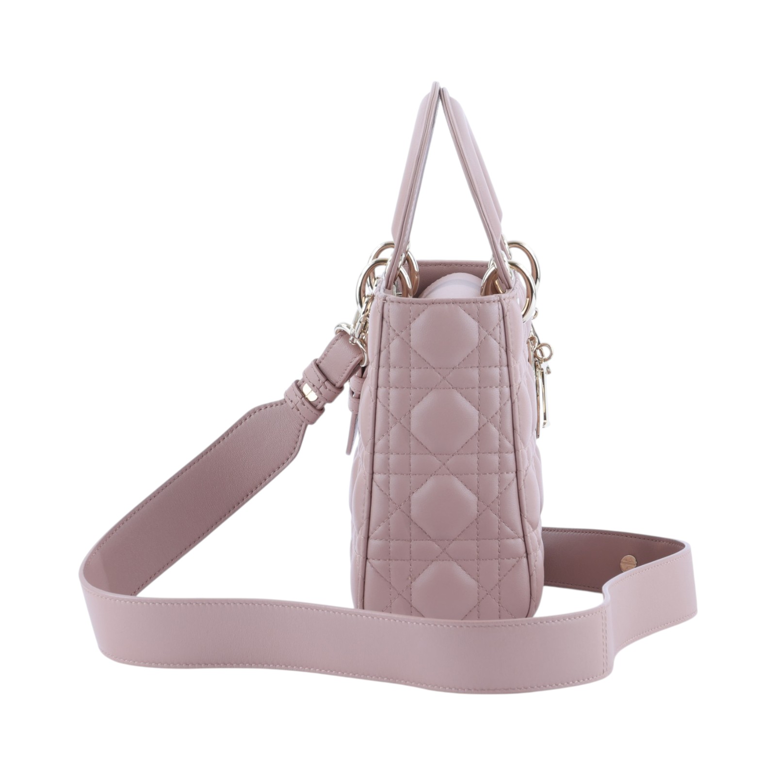 迪奧 CHRISTIAN DIOR Lady Dior My ABCDior 小型 肩背 手提包 羊皮 M0538OCAL  防塵袋/背帶/保證卡