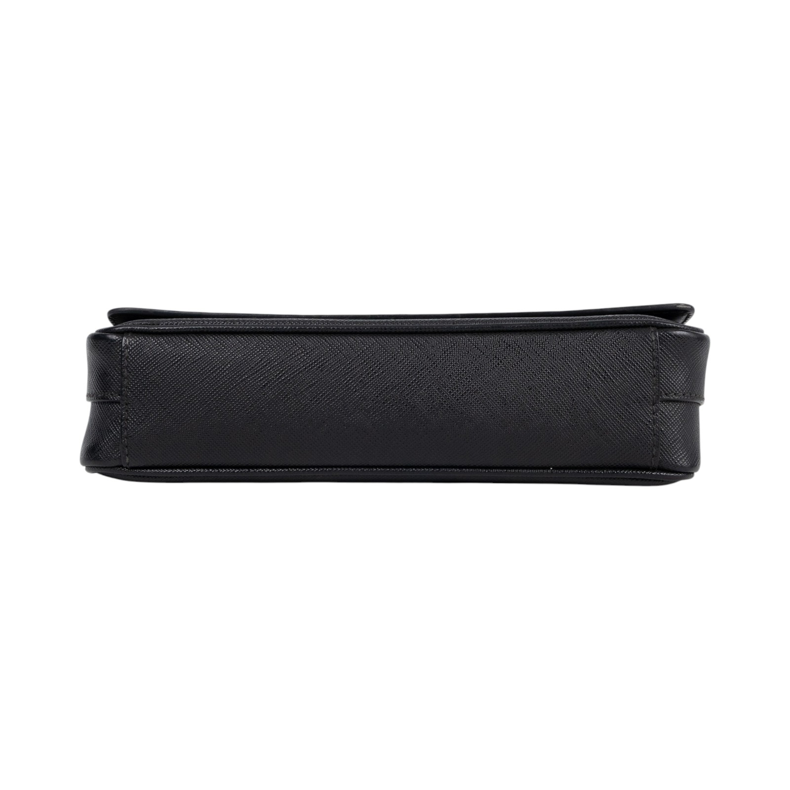 普拉達 PRADA SAFFIANO 肩背包 斜背包 2VD059_9Z2 黑PATTINA SAFFIANO皮革斜背包 保證卡/背帶/內袋