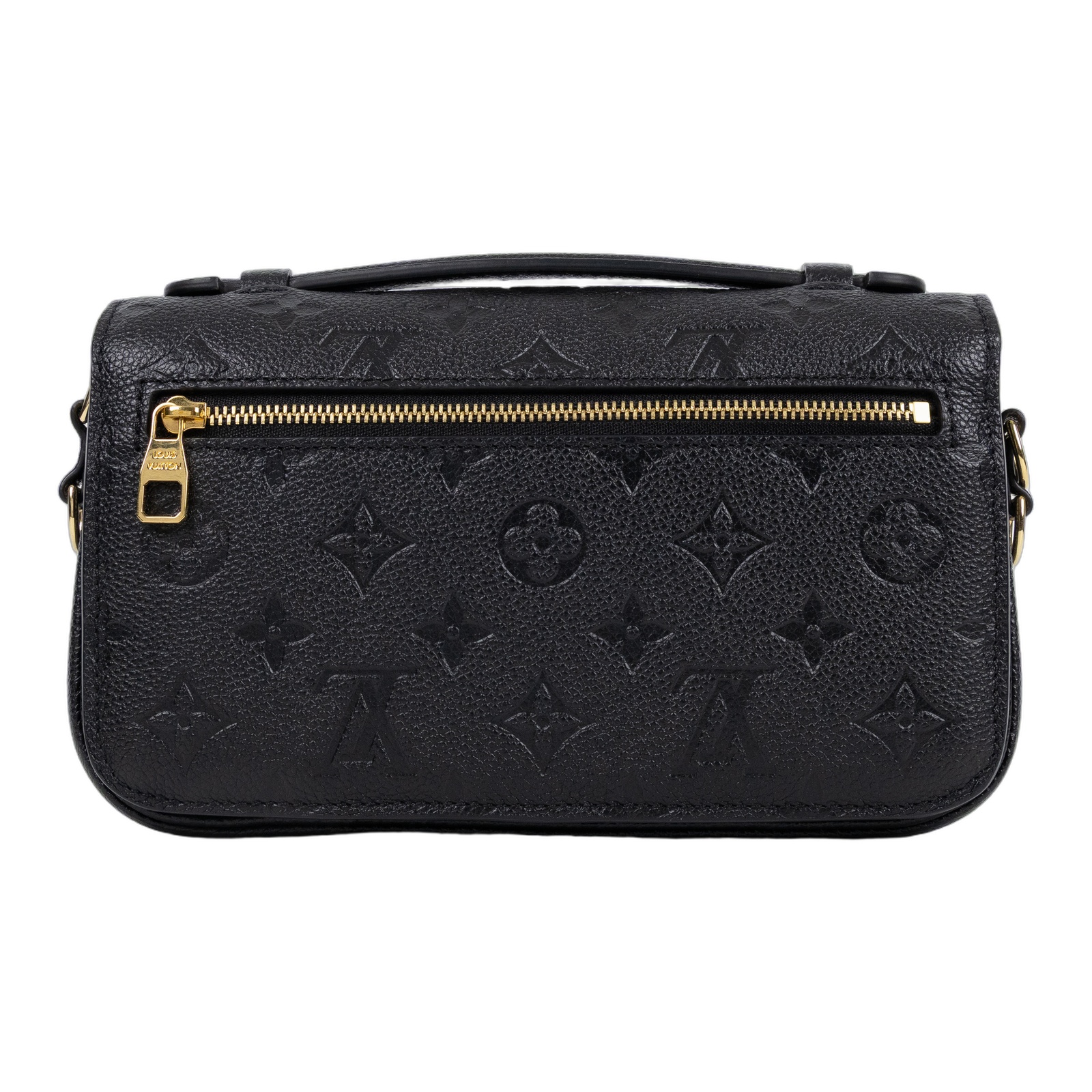路易威登 LOUIS VUITTON Pochette Métis East West 鏈條 郵差包 腋下單肩包 黑色 M46595 晶片款  背帶2/原廠盒子
