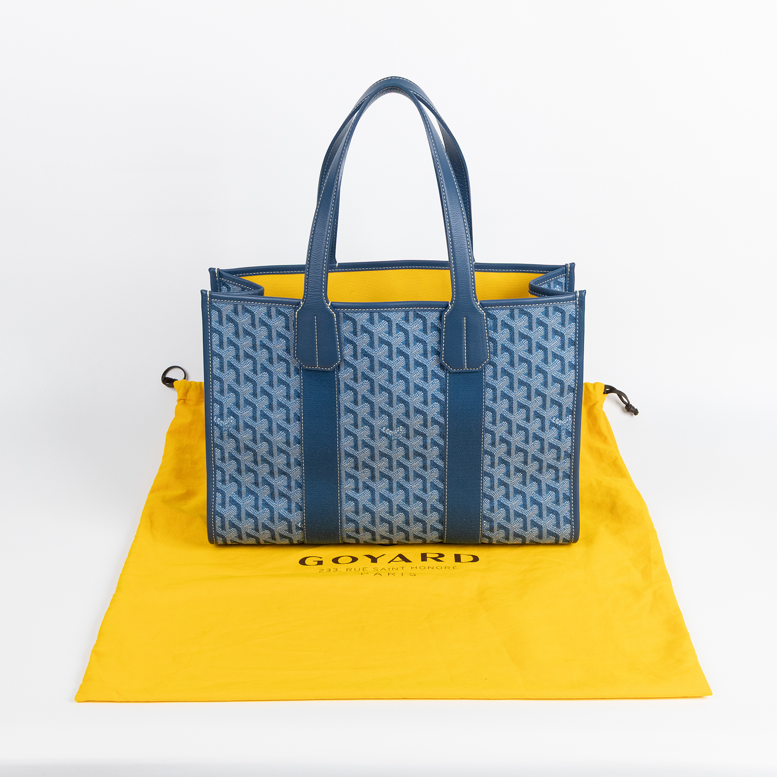 高雅德 GOYARD Villette PM Tote Bag 托特包 VILLETPMLTJ 藍帆布限定款VILLETTE PM 防塵袋