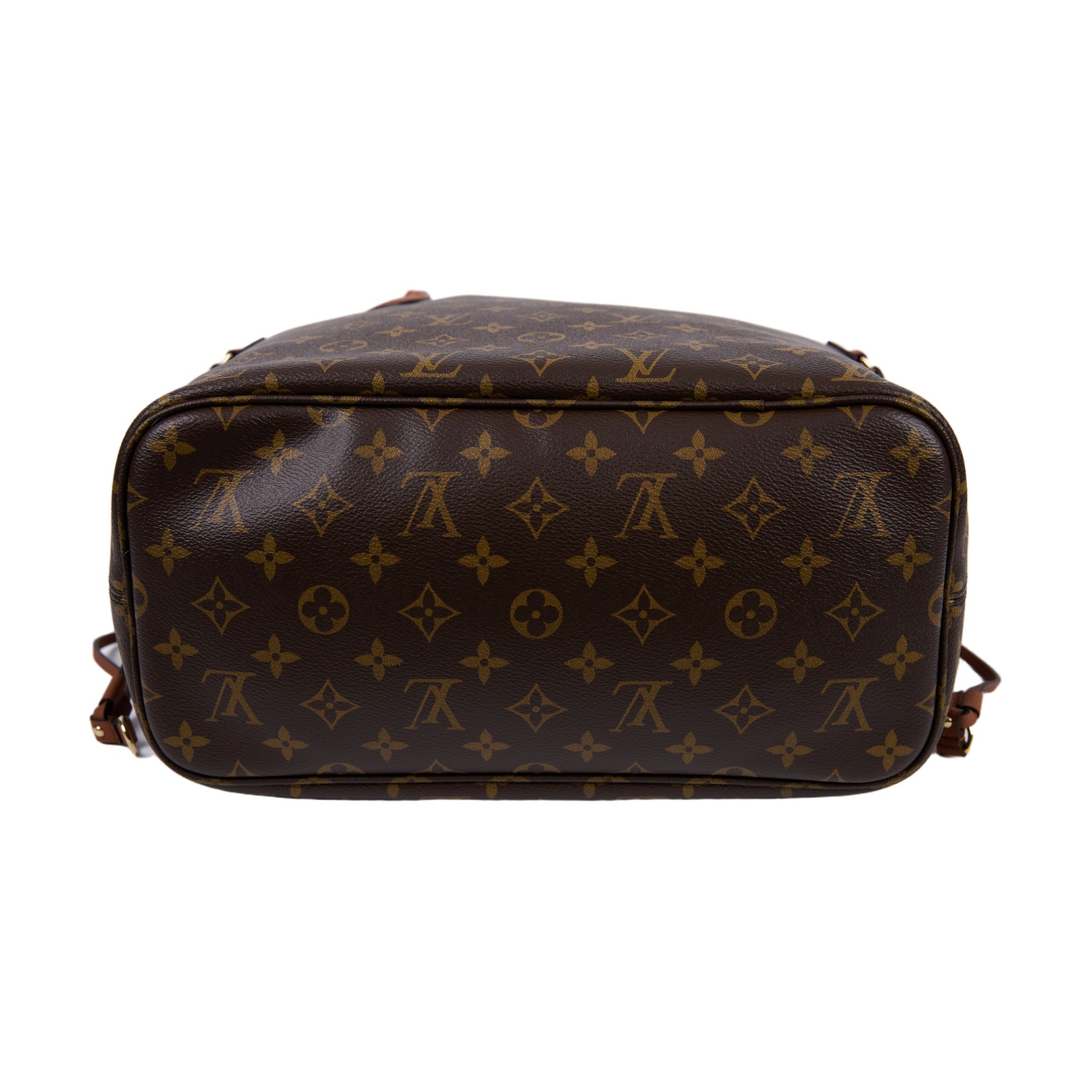 路易威登 LOUIS VUITTON Neverfull Inside Out MM 老花 牛皮 肩背包 雙面 棕褐色 M12061 晶片款  原廠盒子/防塵袋/購買證明影本/內袋