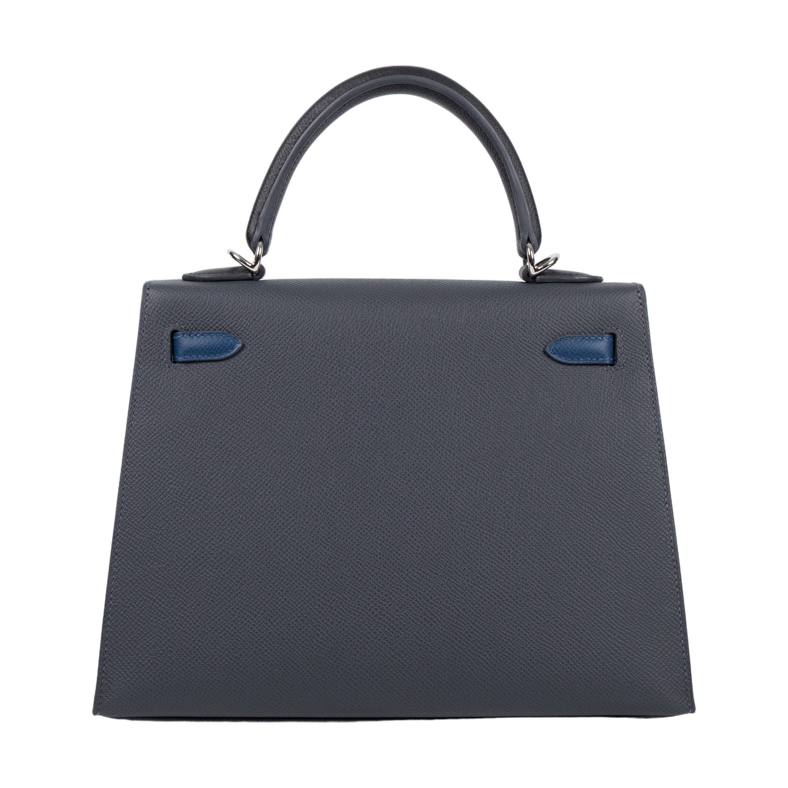 愛馬仕 Hermes Kelly Bag 凱莉包 25 銀色五金 H082734CKBC /K DM 071 PA  鎖組/背帶/防塵袋/原廠盒子/購買證明正本