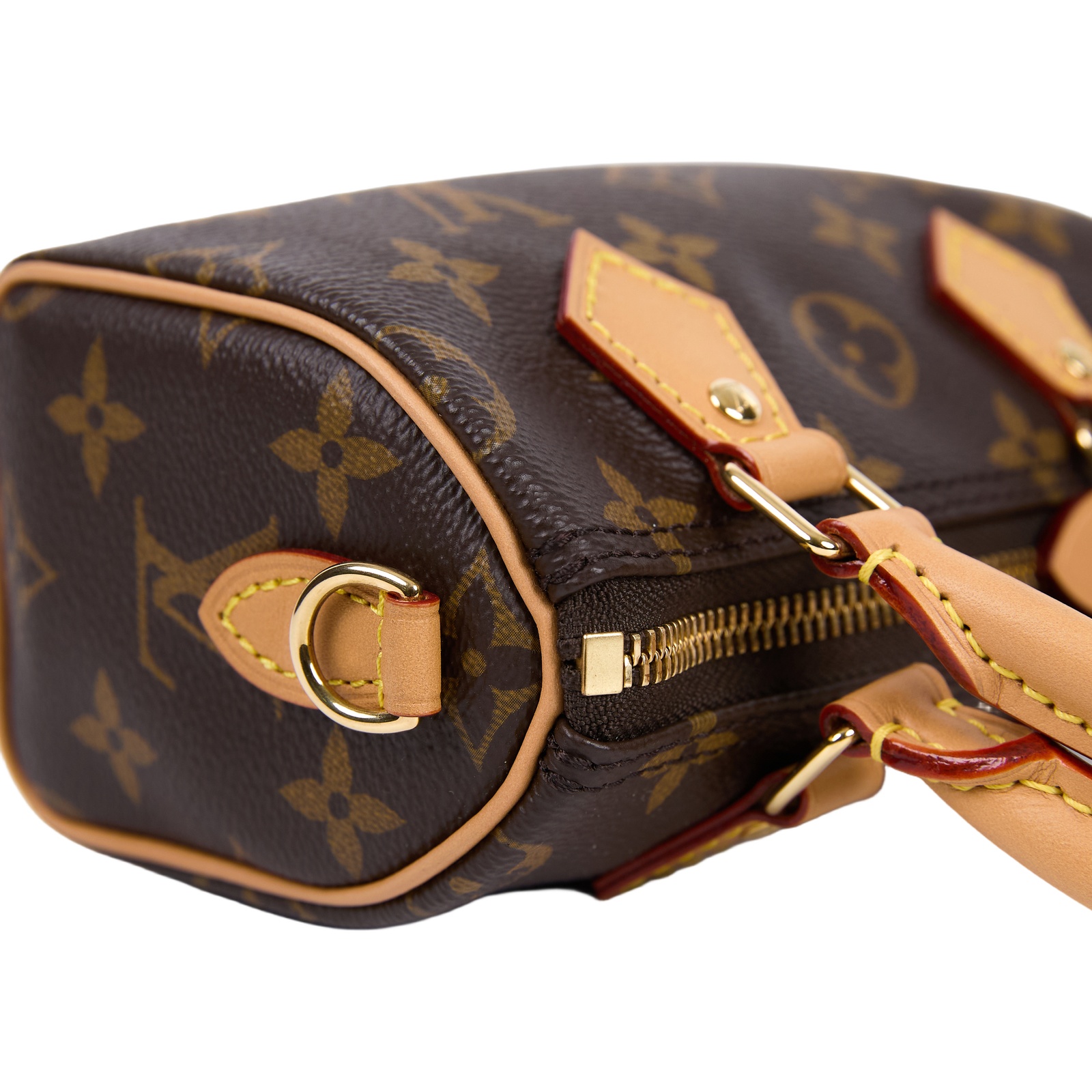 路易威登 LOUIS VUITTON Nano Speedy 原花 手提 肩背包 M81085 原花NANO SPEEDY 原廠盒子/防塵袋/背帶