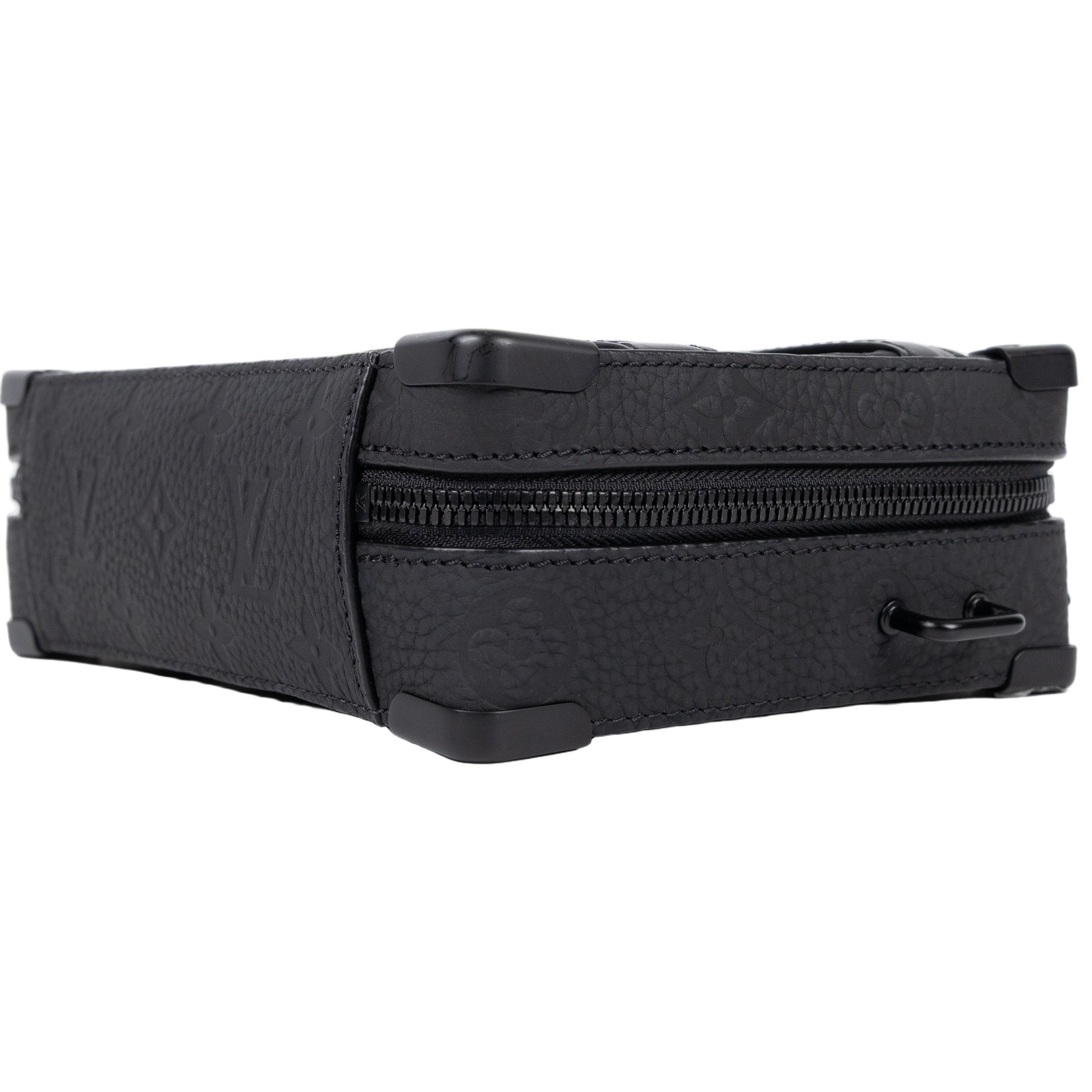 路易威登 LOUIS VUITTON Handle Soft Trunk 郵差 斜挎包 黑色 M59163 晶片款  防塵袋/背帶/購買證明正本