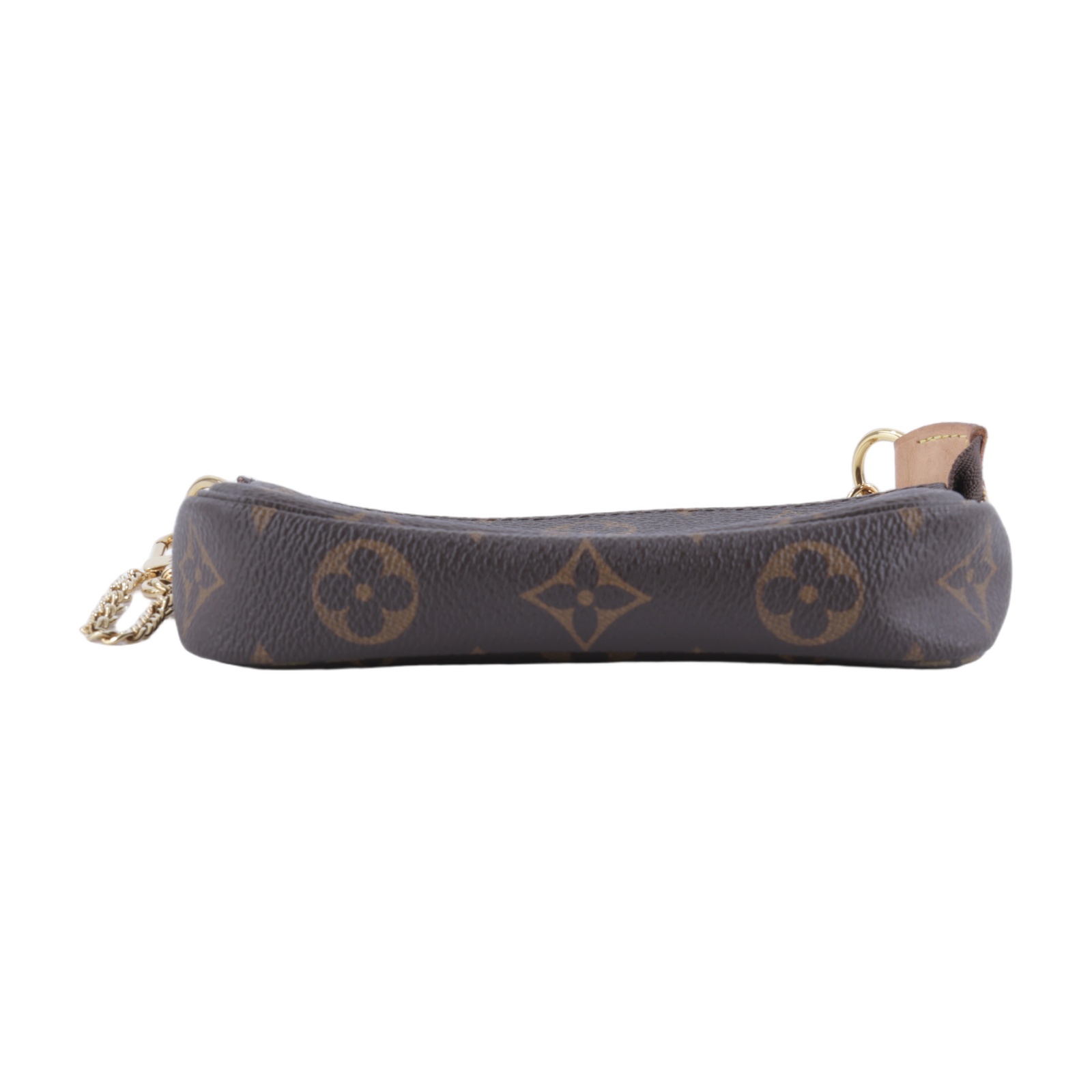 路易威登 LOUIS VUITTON Monogram塗層帆布 鏈帶 迷你小皮包 M58009 原花POUCH 無附屬品
