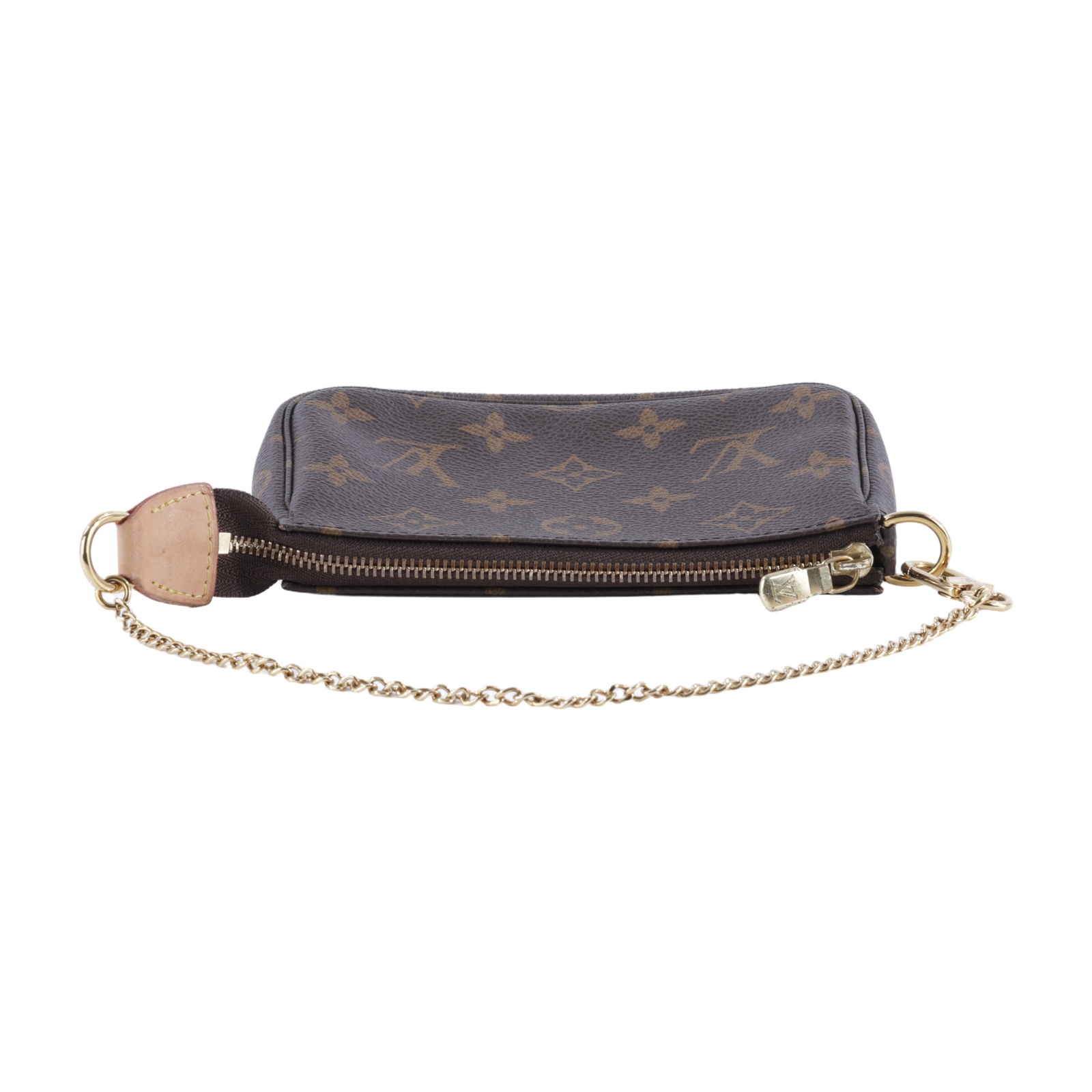 路易威登 LOUIS VUITTON Monogram塗層帆布 鏈帶 迷你小皮包 M58009 原花POUCH 無附屬品