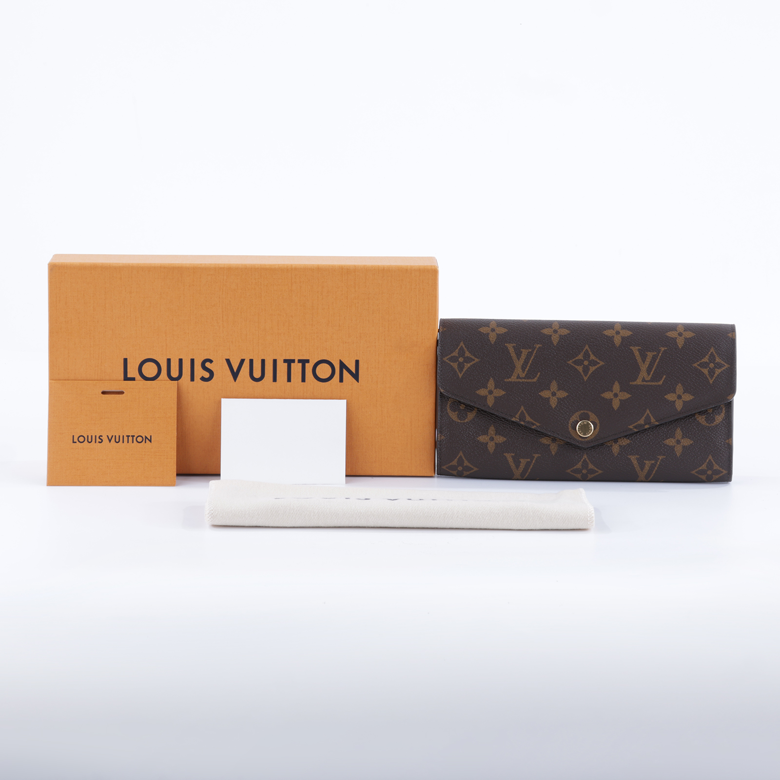 路易威登 LOUIS VUITTON Sarah 錢包 口蓋長夾 棕色 M60531 晶片款 原花內棕色SARAH掀蓋長夾 原廠盒子/防塵袋