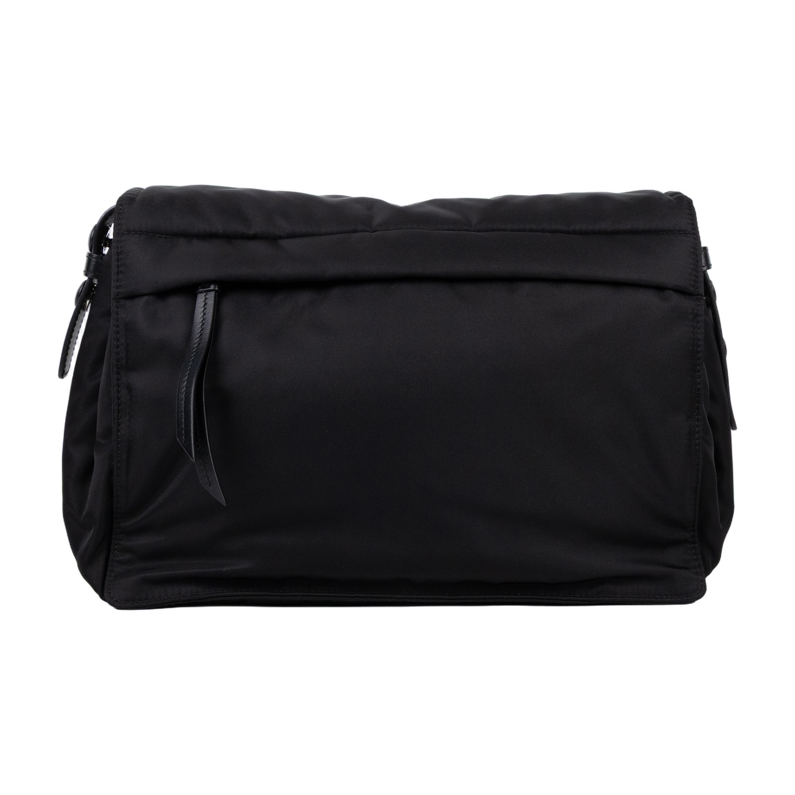 普拉達 PRADA Re-Nylon 夾棉 肩背袋 中型  1BD255_RDLN 黑尼龍郵差包 無附屬品