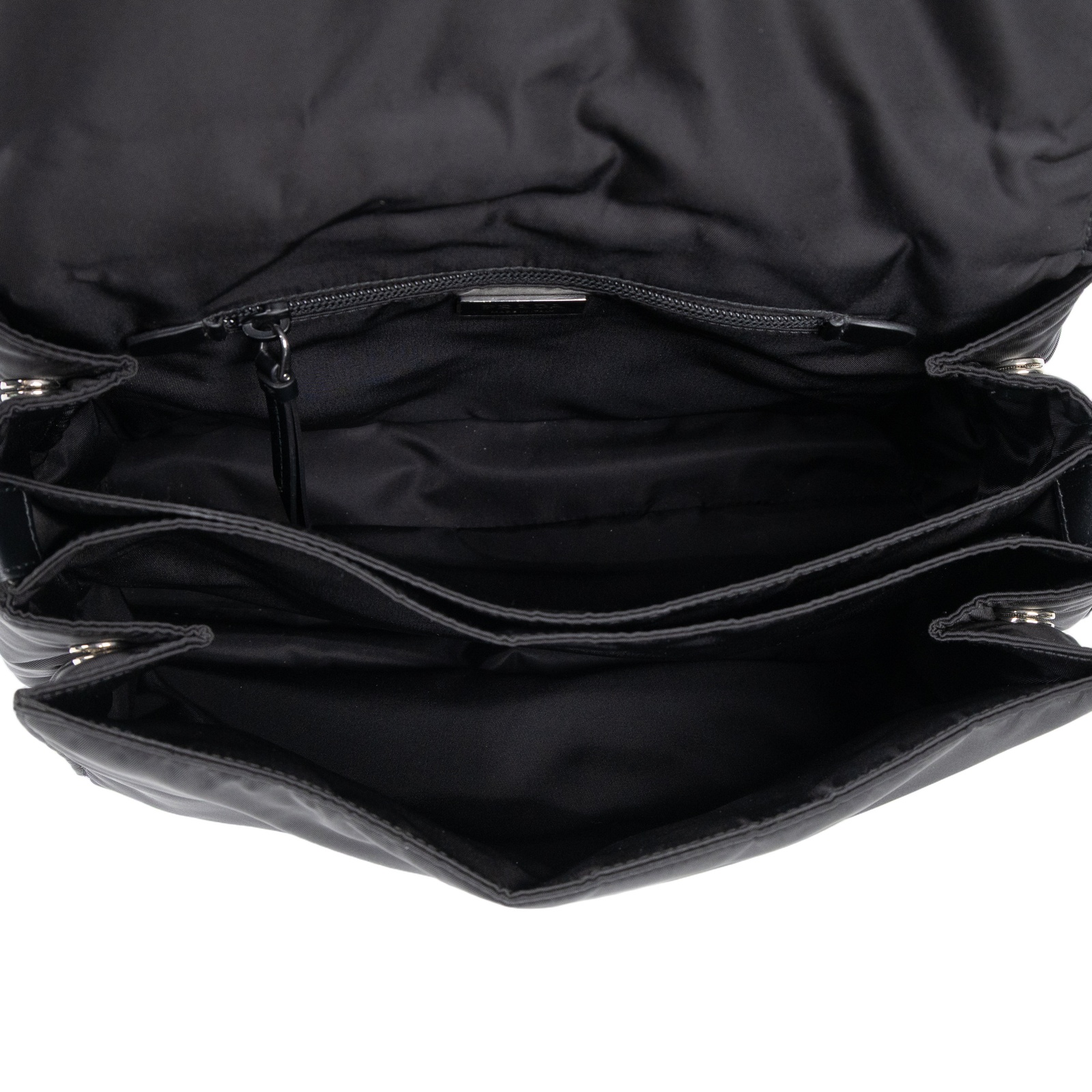 普拉達 PRADA Re-Nylon 夾棉 肩背袋 中型  1BD255_RDLN 黑尼龍郵差包 無附屬品