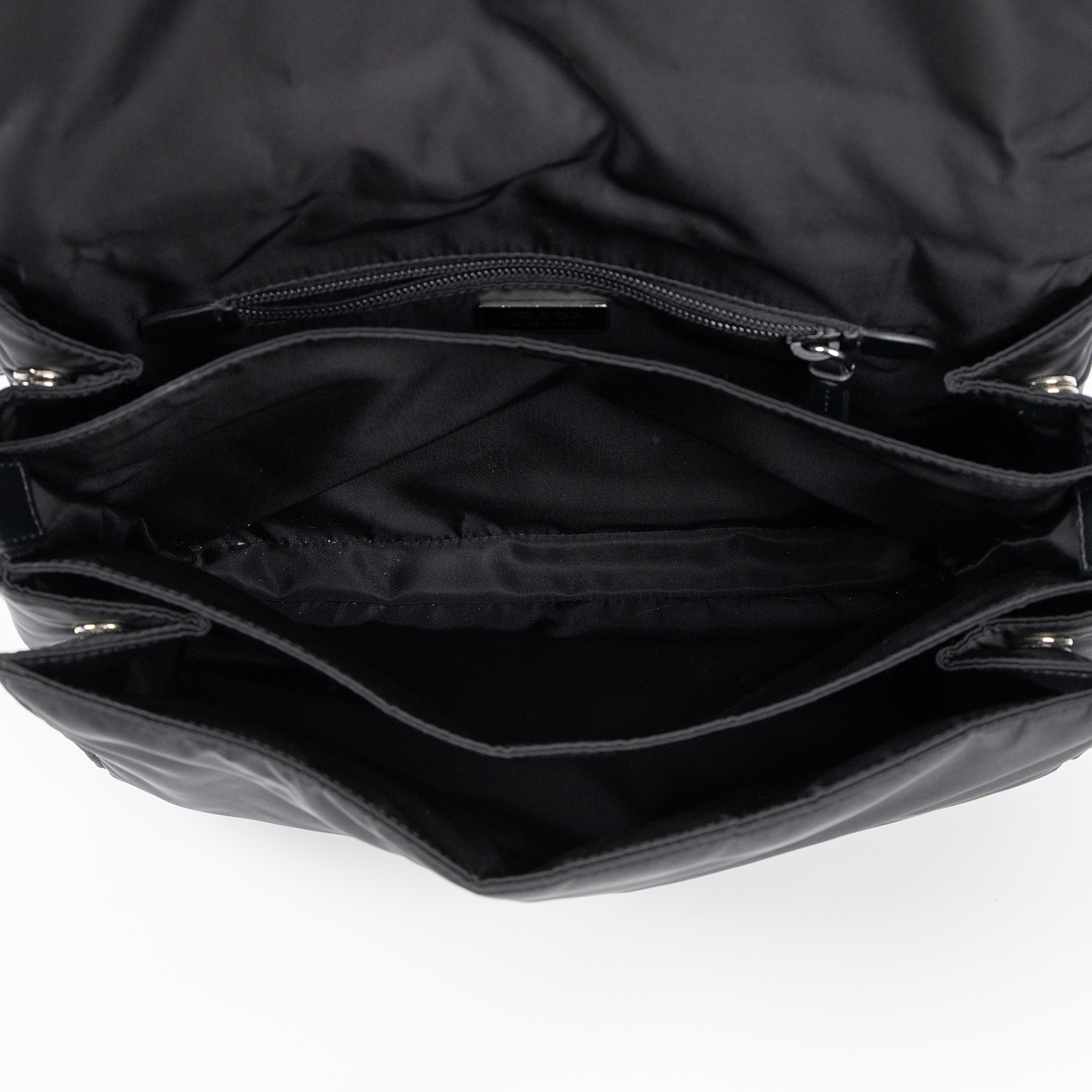 普拉達 PRADA Re-Nylon 夾棉 肩背袋 中型  1BD255_RDLN 黑尼龍郵差包 無附屬品