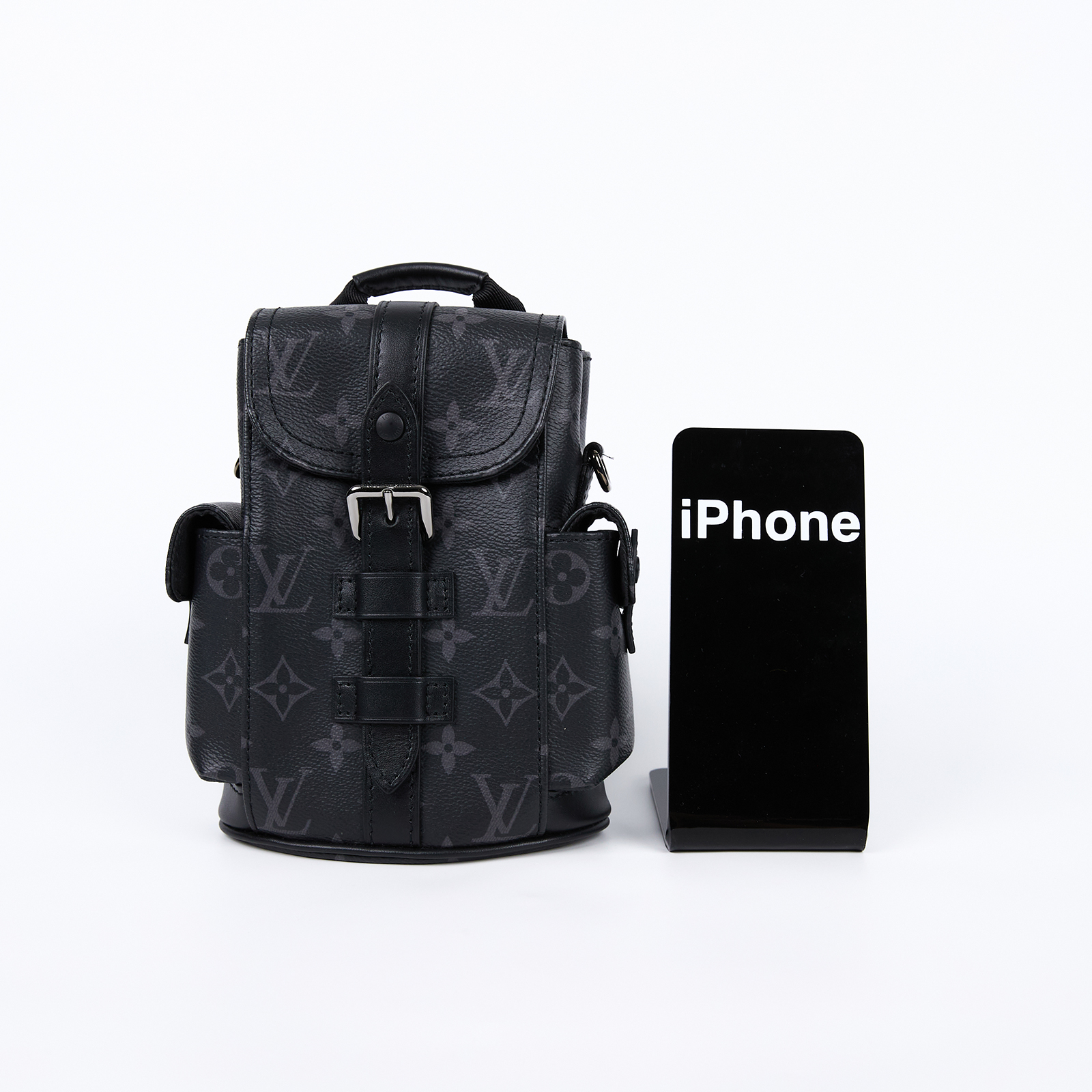 路易威登 LOUIS VUITTON Nano Christopher 後背包 M82769 晶片款  原廠盒子/防塵袋/背帶