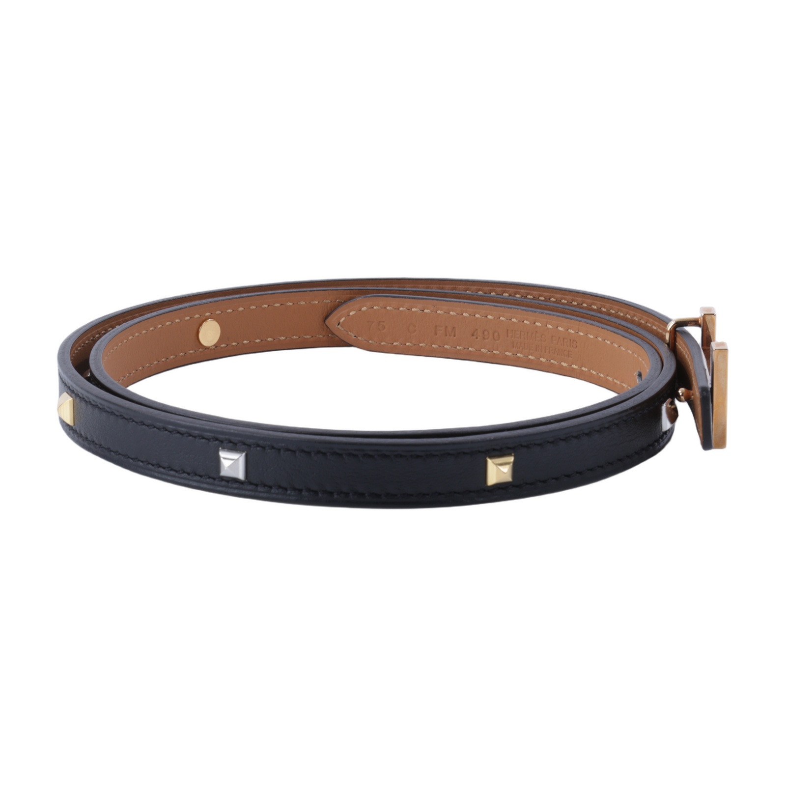 愛馬仕 Hermes Focus 皮帶釦 雙面皮腰帶 13 mm H064556CDZ2pH077956CK89075 75CM  原廠盒子/防塵袋/購買證明正本