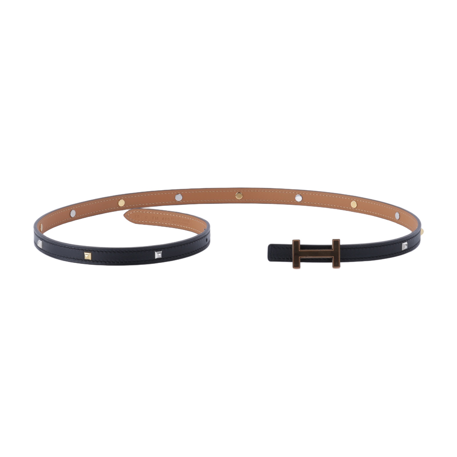愛馬仕 Hermes Focus 皮帶釦 雙面皮腰帶 13 mm H064556CDZ2pH077956CK89075 75CM  原廠盒子/防塵袋/購買證明正本