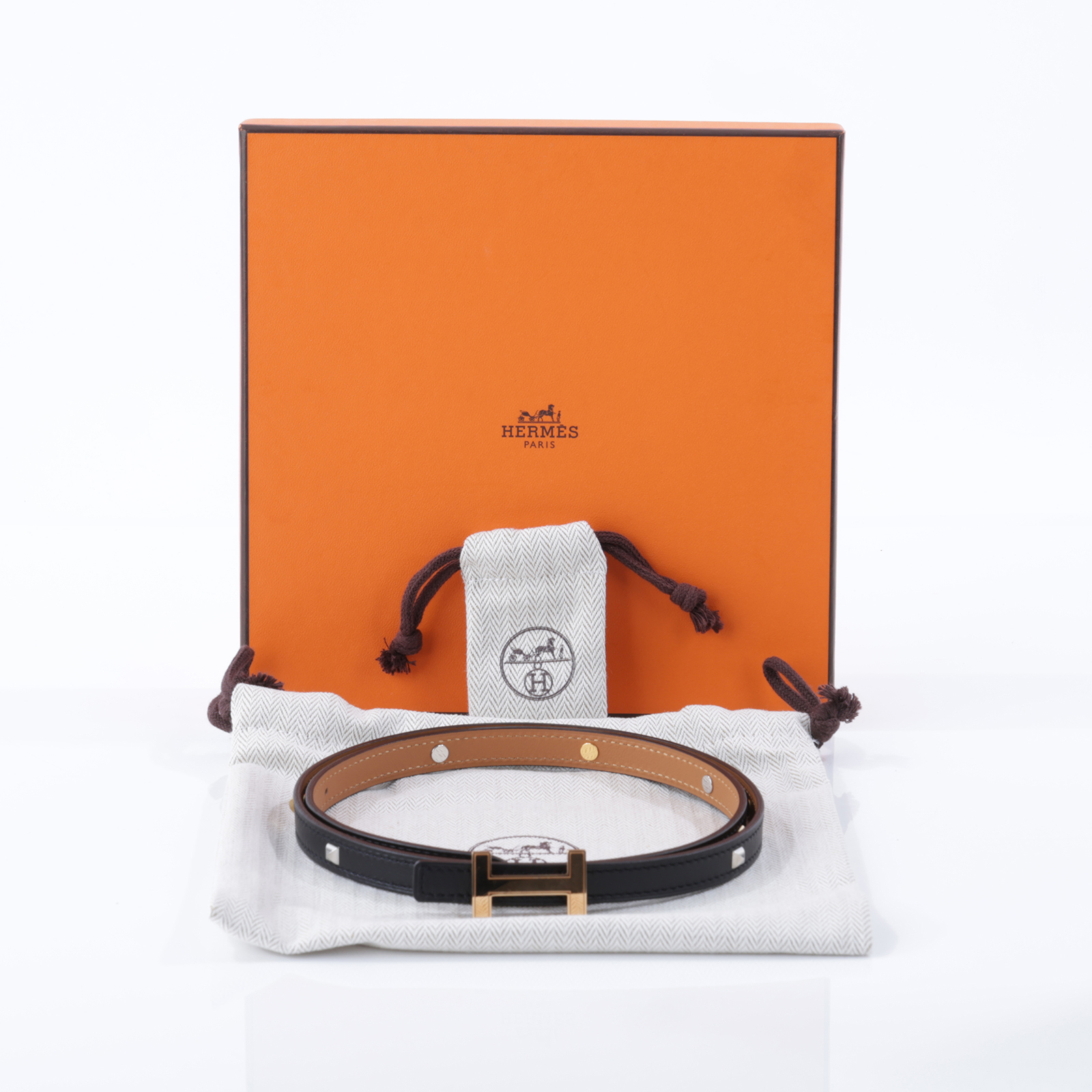 愛馬仕 Hermes Focus 皮帶釦 雙面皮腰帶 13 mm H064556CDZ2pH077956CK89075 75CM  原廠盒子/防塵袋/購買證明正本