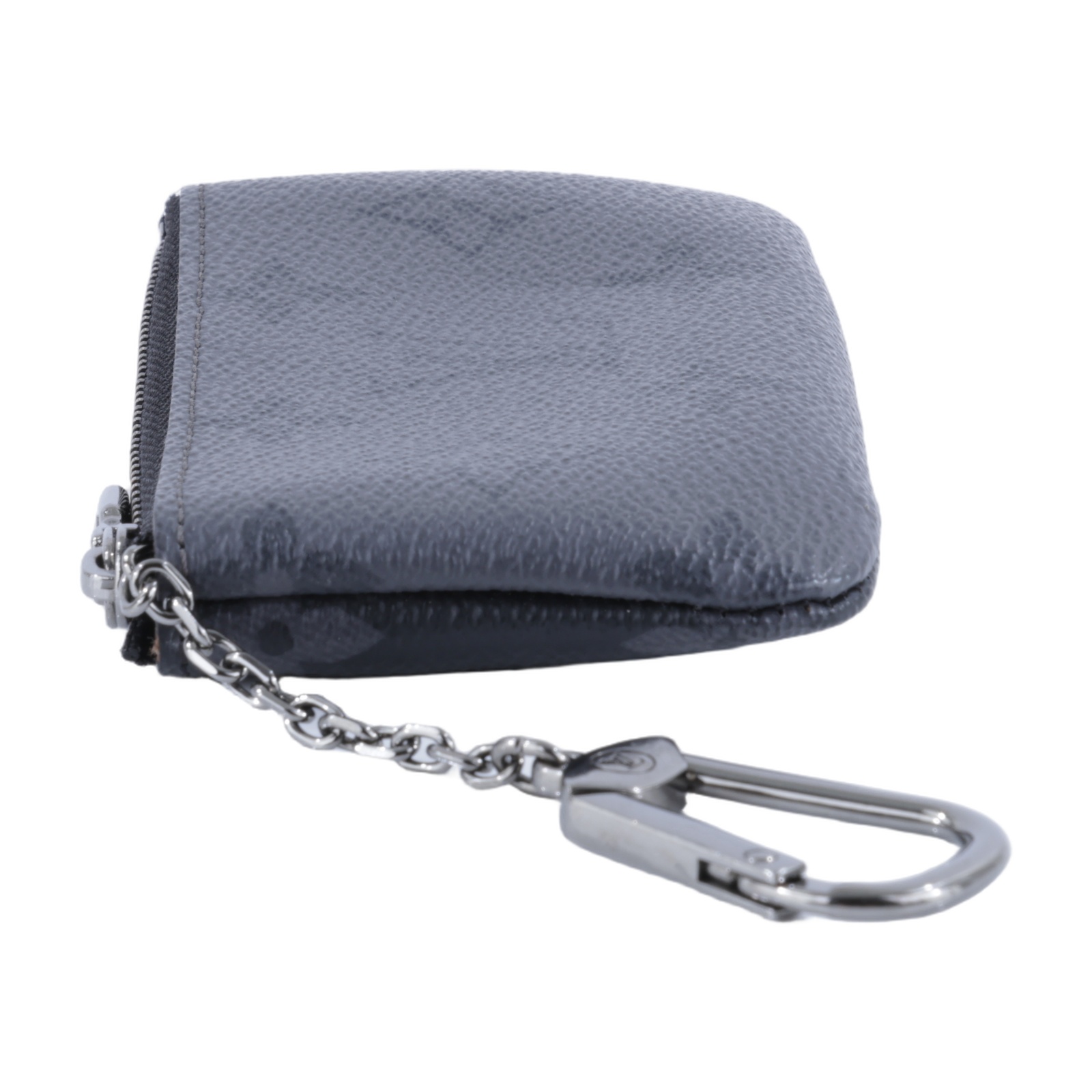 路易威登 LOUIS VUITTON 鑰匙零錢包 Eclipse 帆布 M80905 黑灰原花零錢鑰匙包 防塵袋/原廠盒子