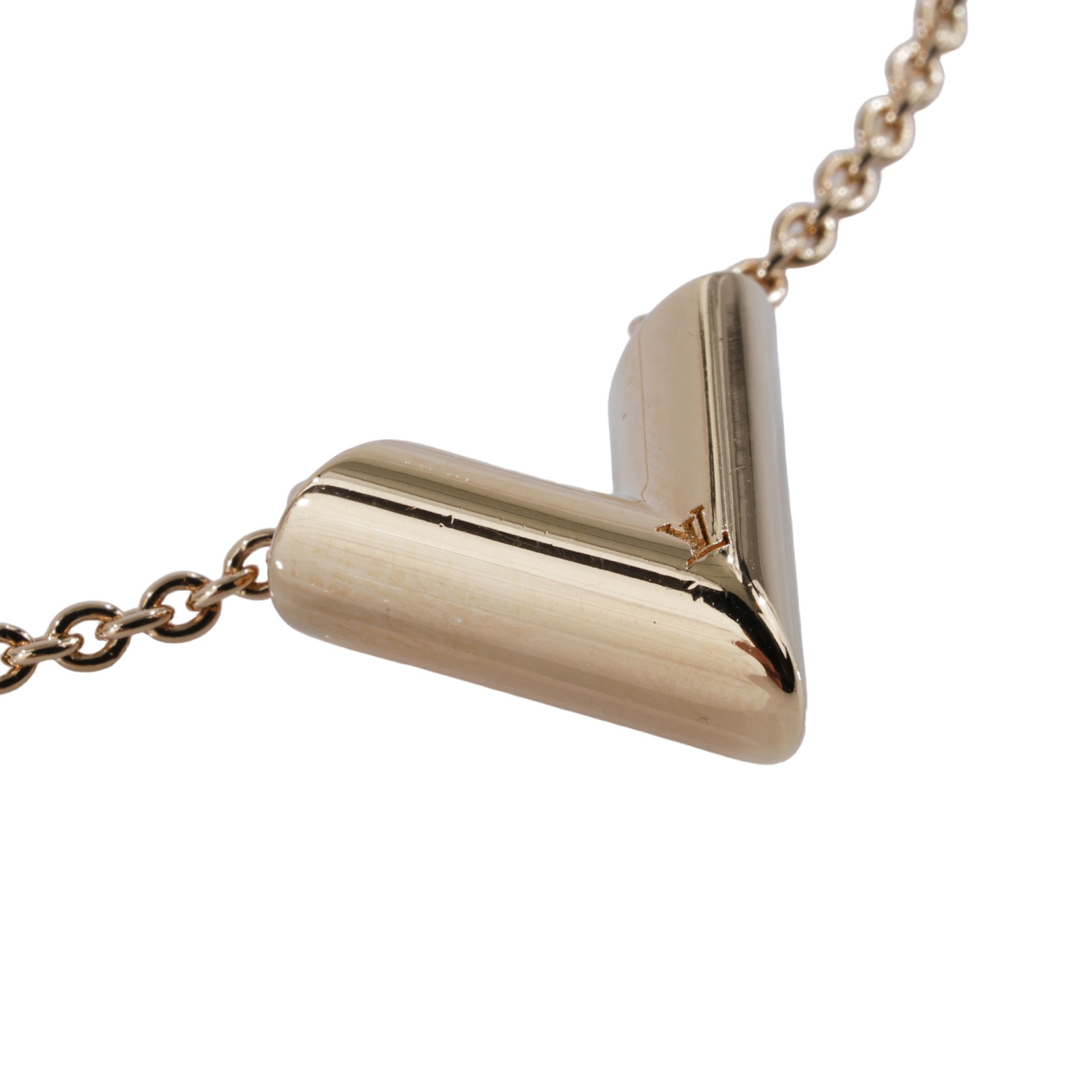 路易威登 LOUIS VUITTON Essential V 項鏈 M00857 金色ESSENTIAL V項鍊 防塵袋/原廠盒子