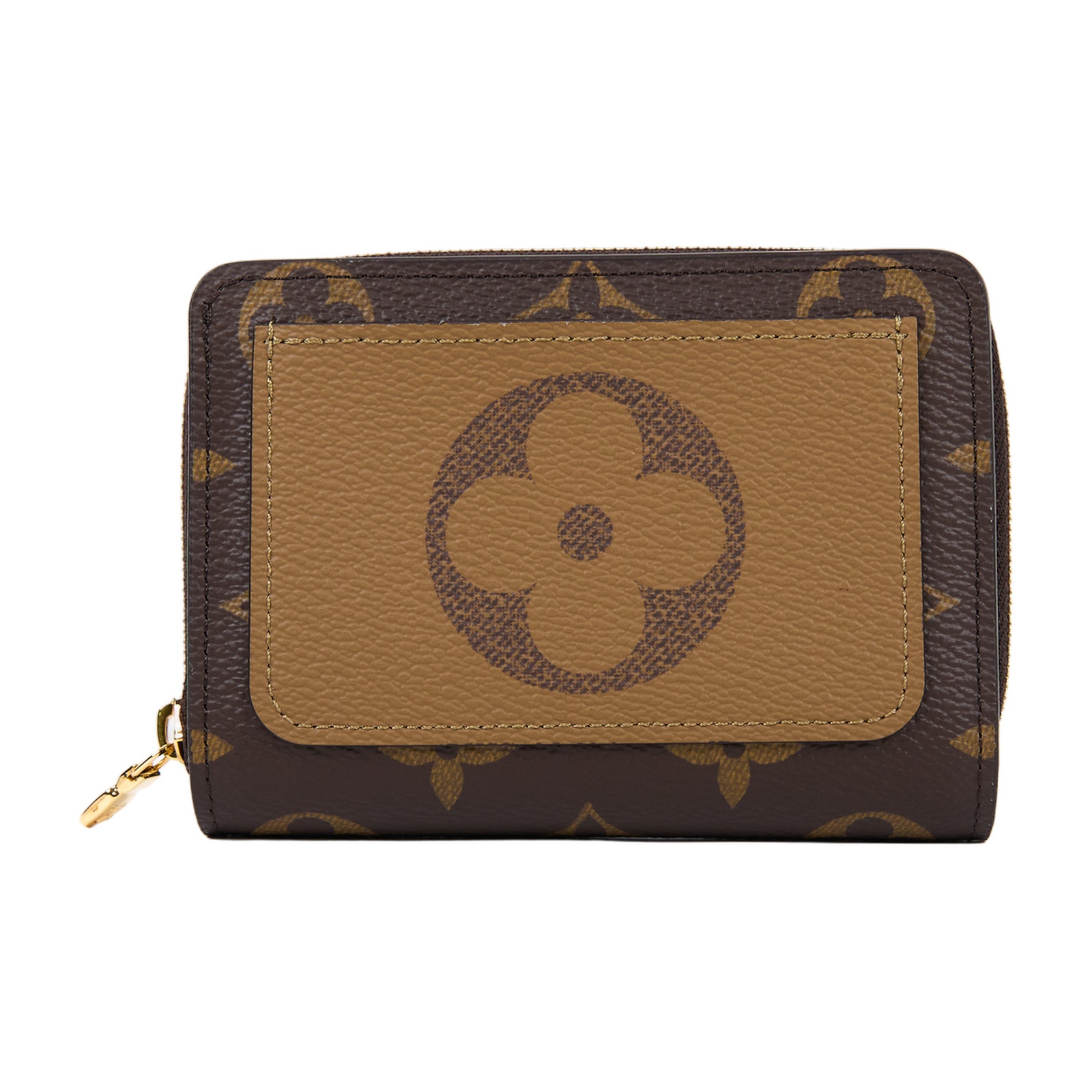 路易威登 LOUIS VUITTON Lou 錢包 零錢包 M81461 晶片款 原花LOU拉鍊短夾 原廠盒子/防塵袋